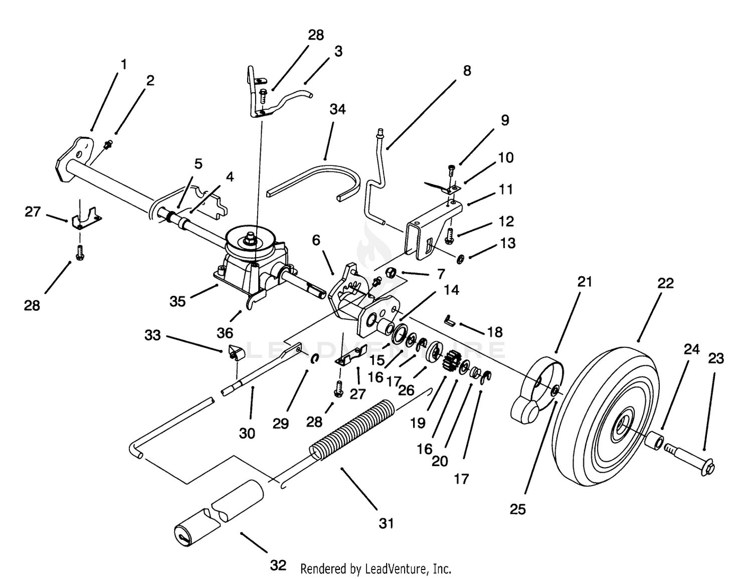 S. P. Rear Axle Assembly