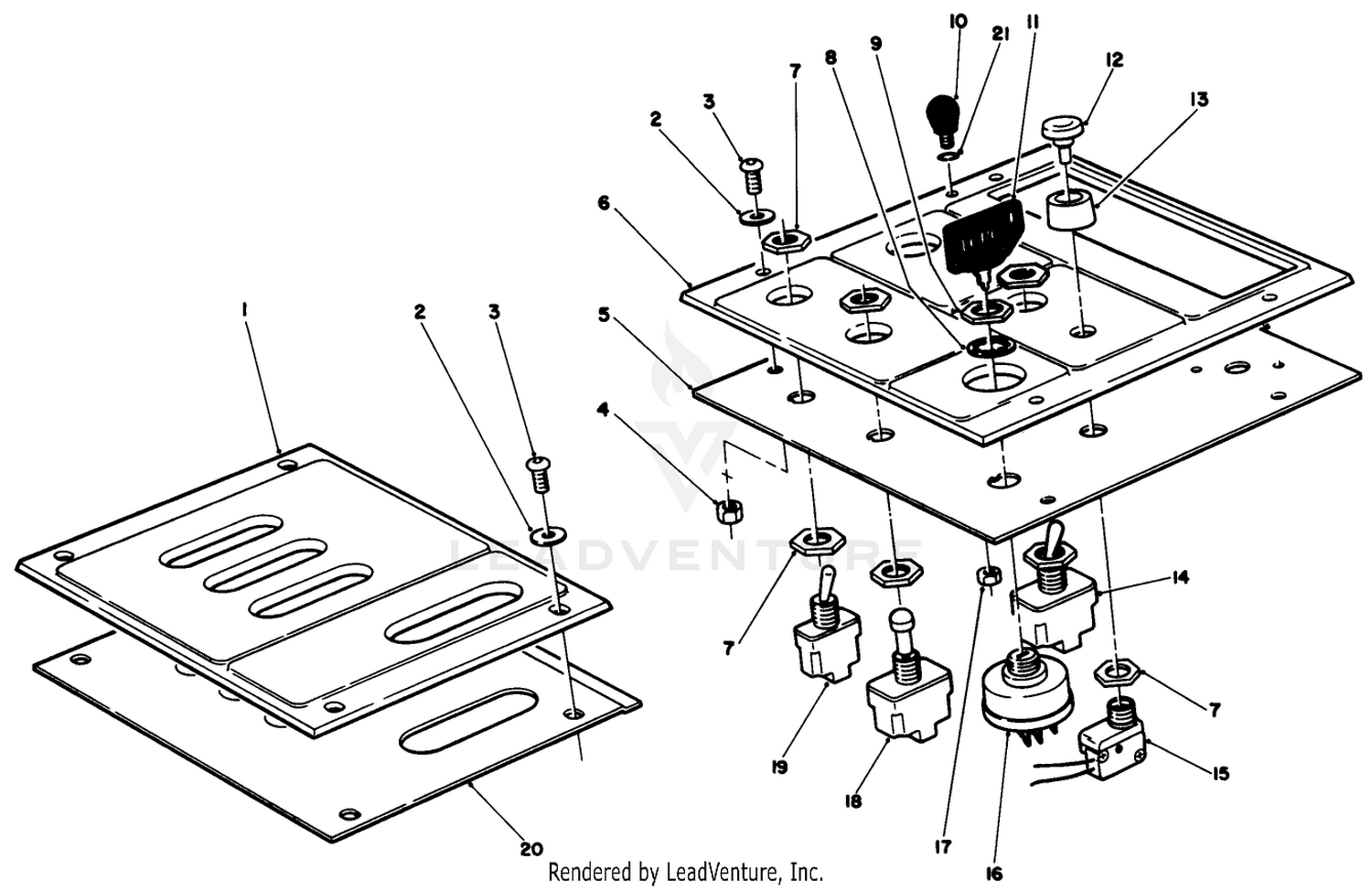 Lower Control Panel Assembly