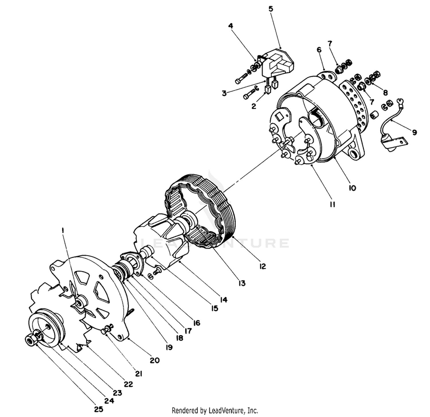 Alternator Assembly No. 56-1740