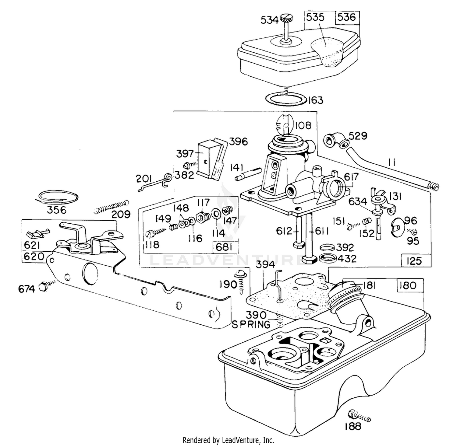Carburetor Assembly Model 390065