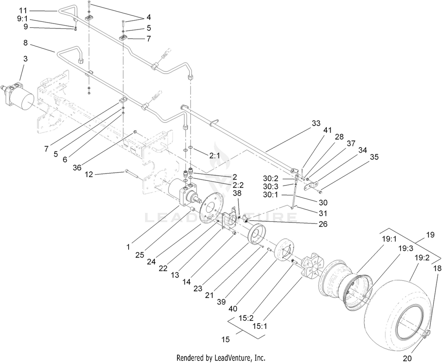 Front Wheel and Brake Assembly