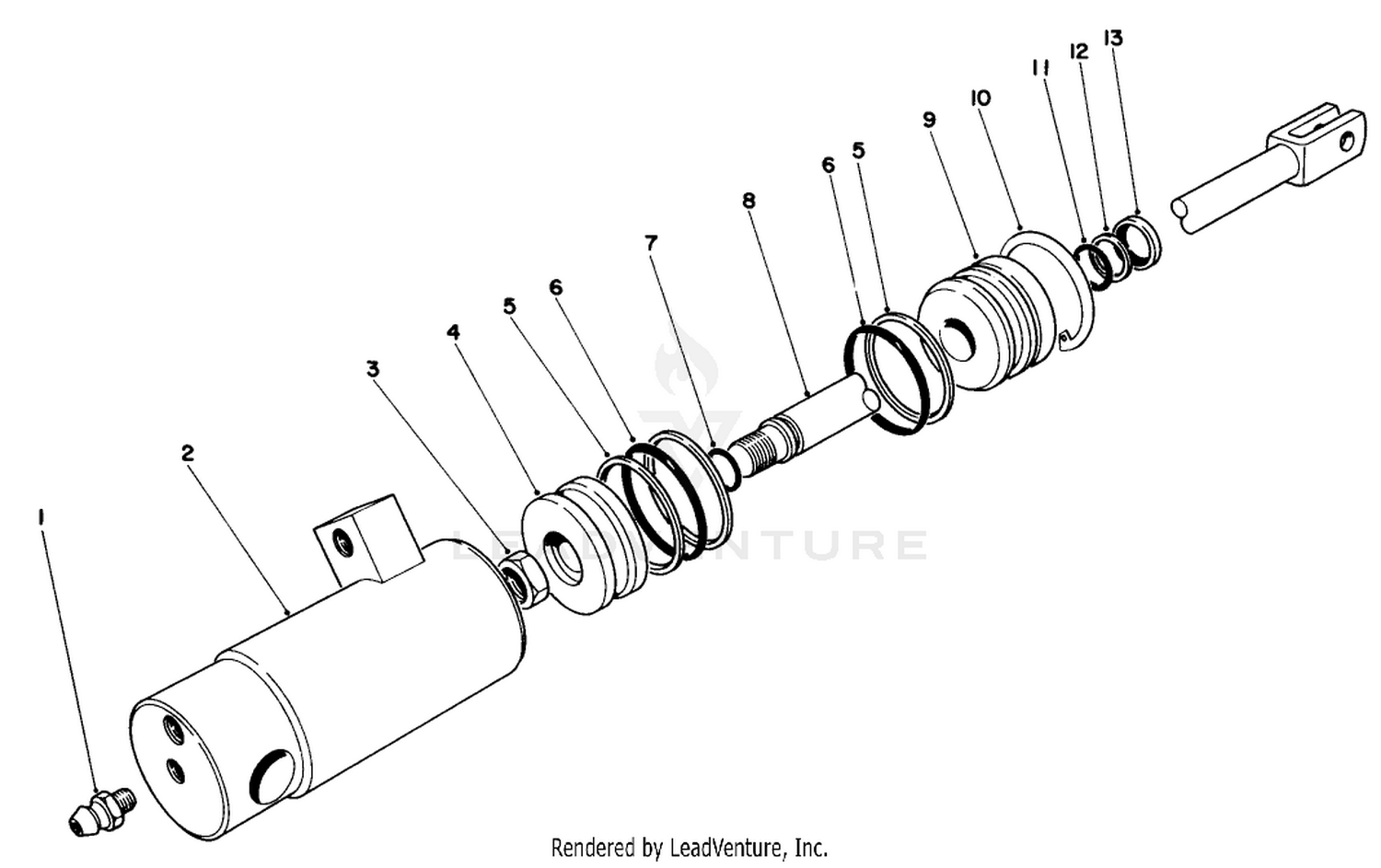 No. 46-3690 Hydraulic Cylinder (large Bore)