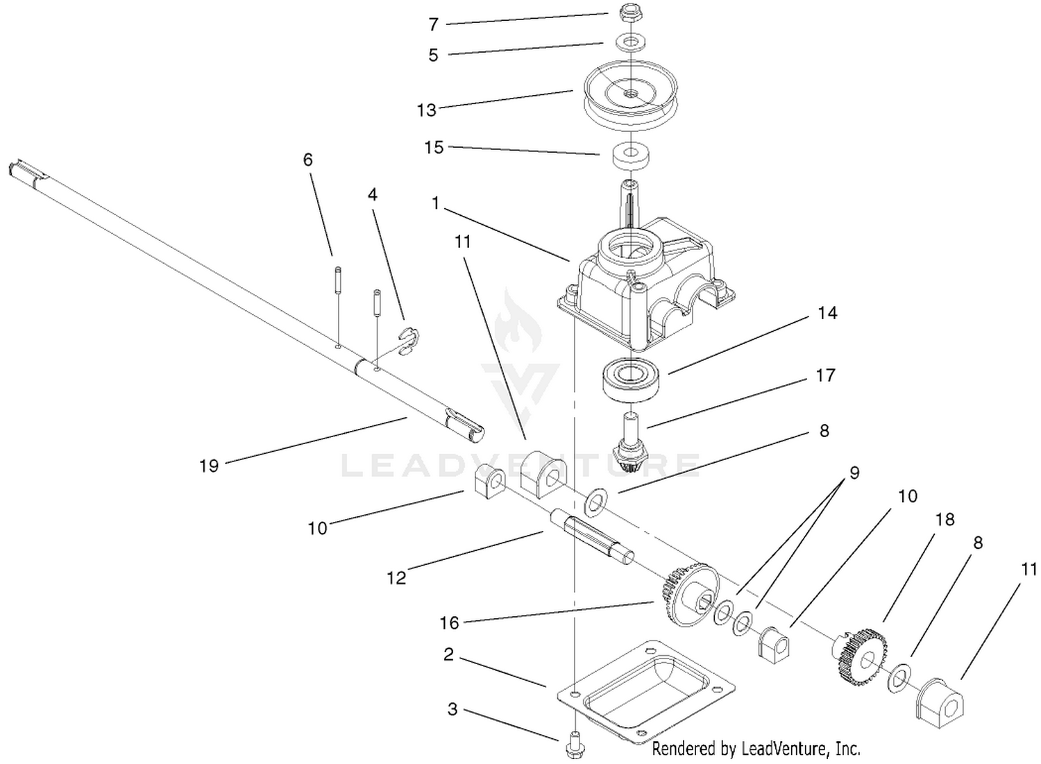Gear Case Assembly 104-7674