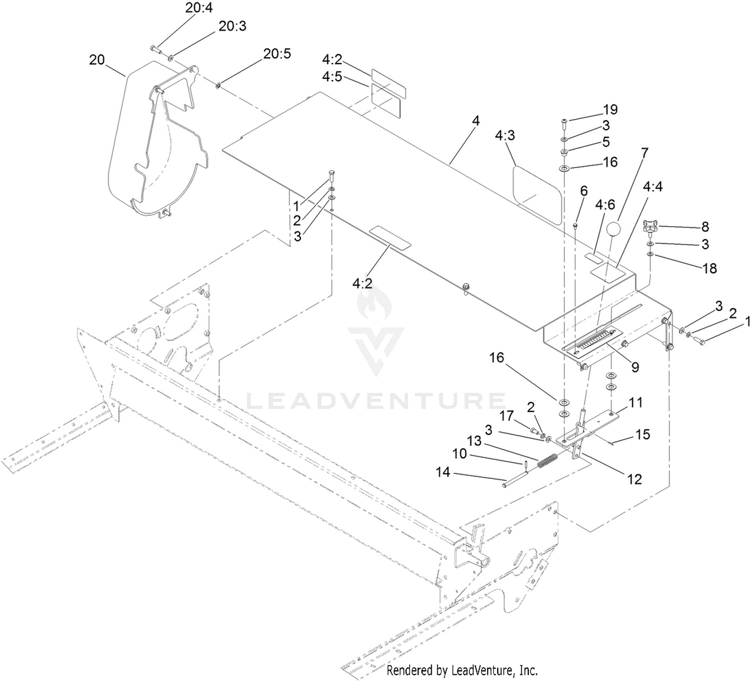 Gate Slide and Brush Guard Assembly