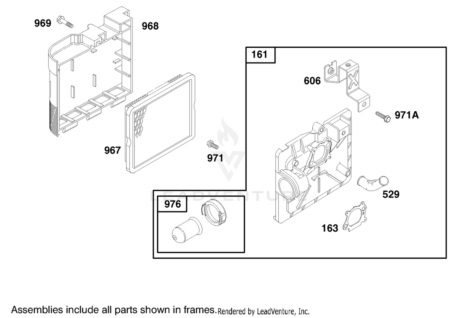 Engine Briggs  Stratton Model 12h807-1760-E1 (model No. 20021 Serial No. 9940000-9941632) 4
