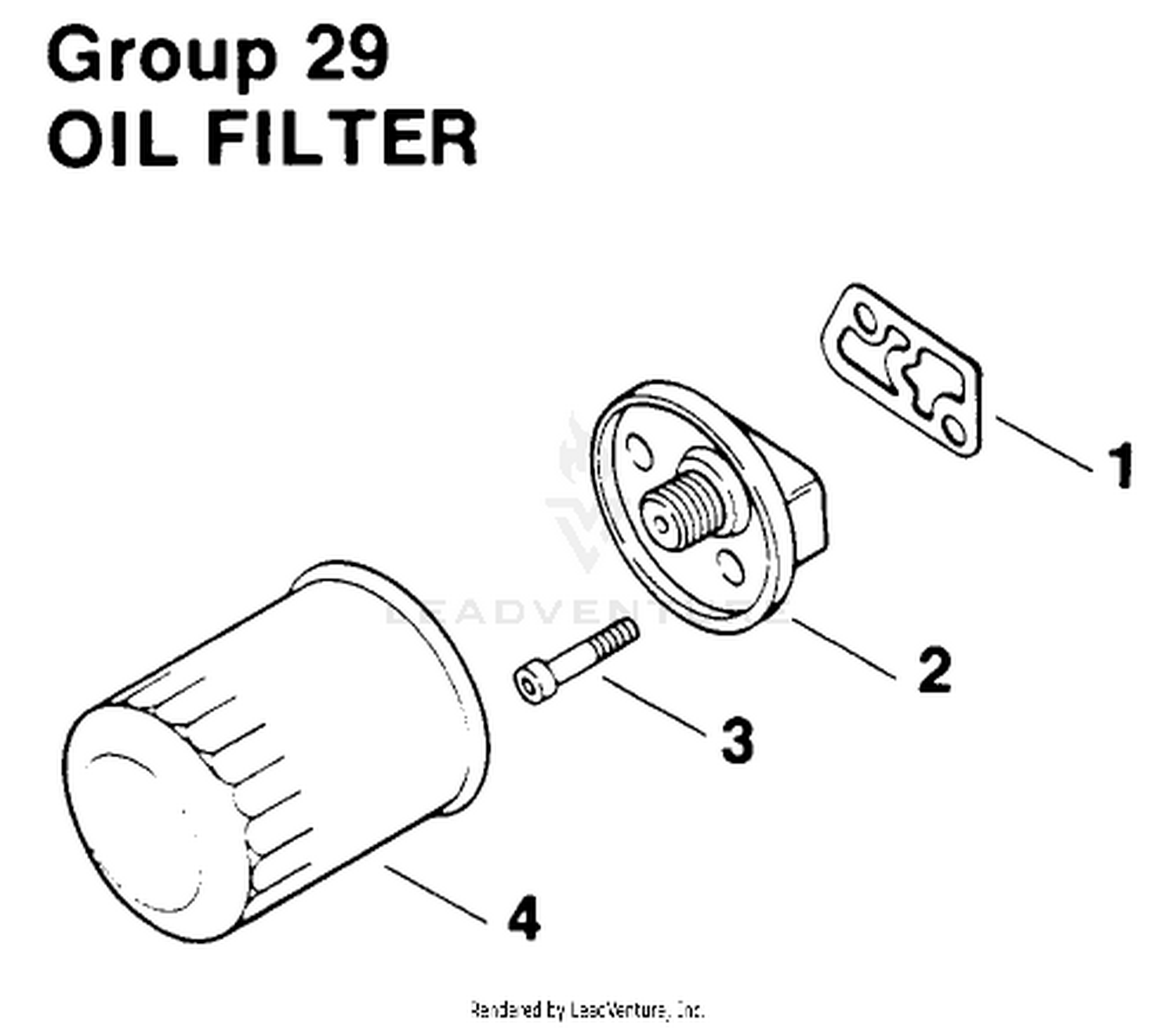 Oil Filter-Engine Kohler Model No. Mv16s-Type Ps56519