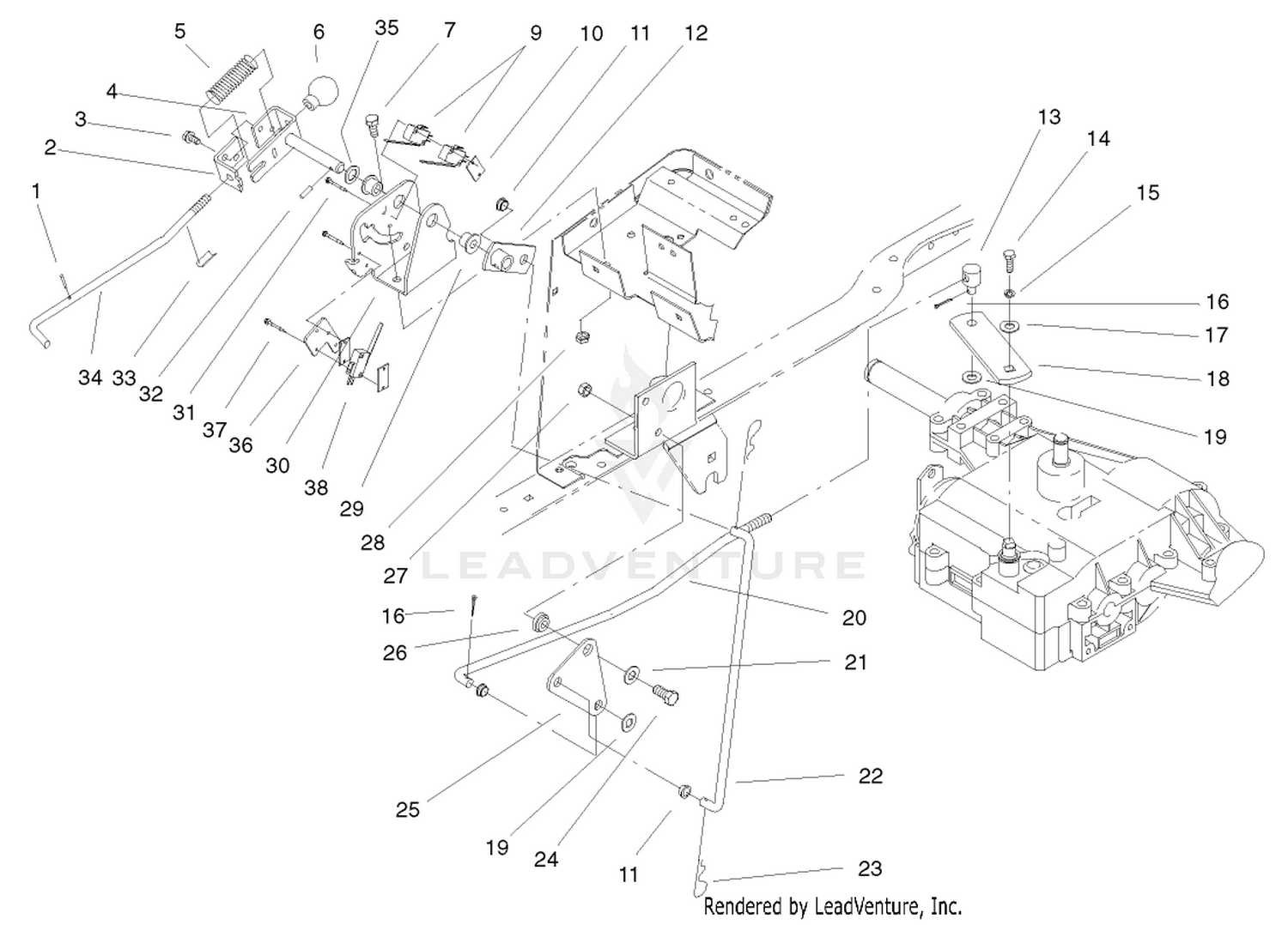 Gear Shift Linkage Assembly