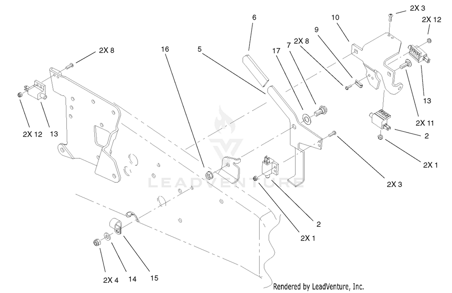 Parking Brake Upper Assembly
