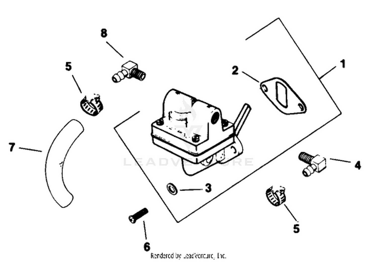 Fuel Pump-Engine Model No. M16 Spec. No. 711526