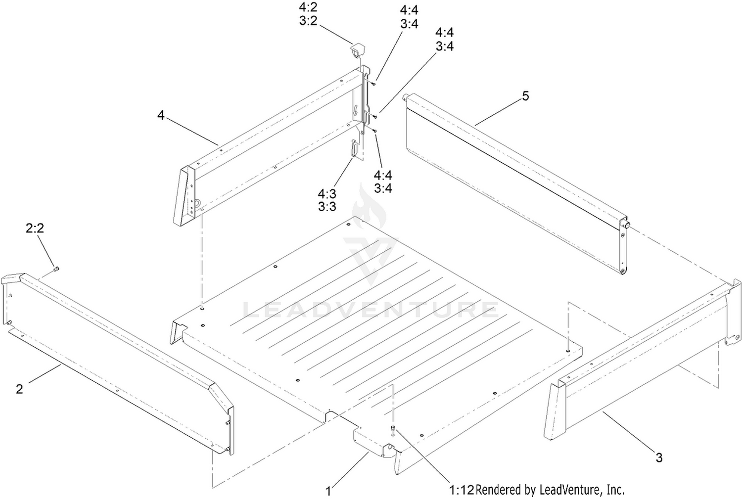 Cargo Bed Service Assembly