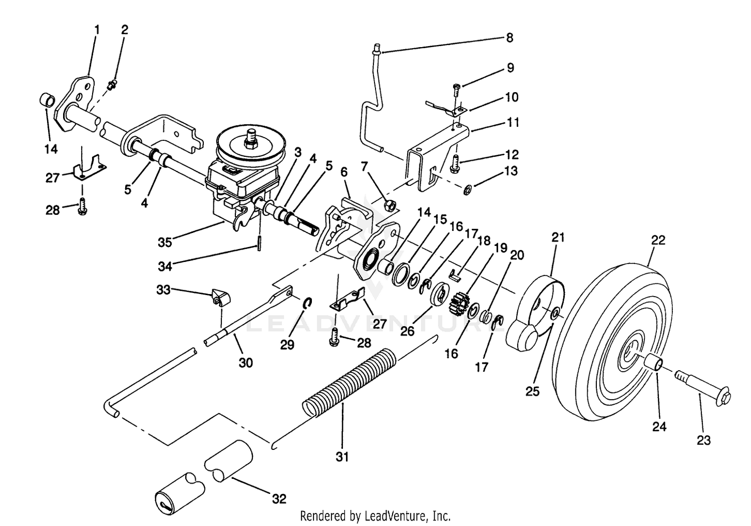 S. P. Rear Axle Assembly