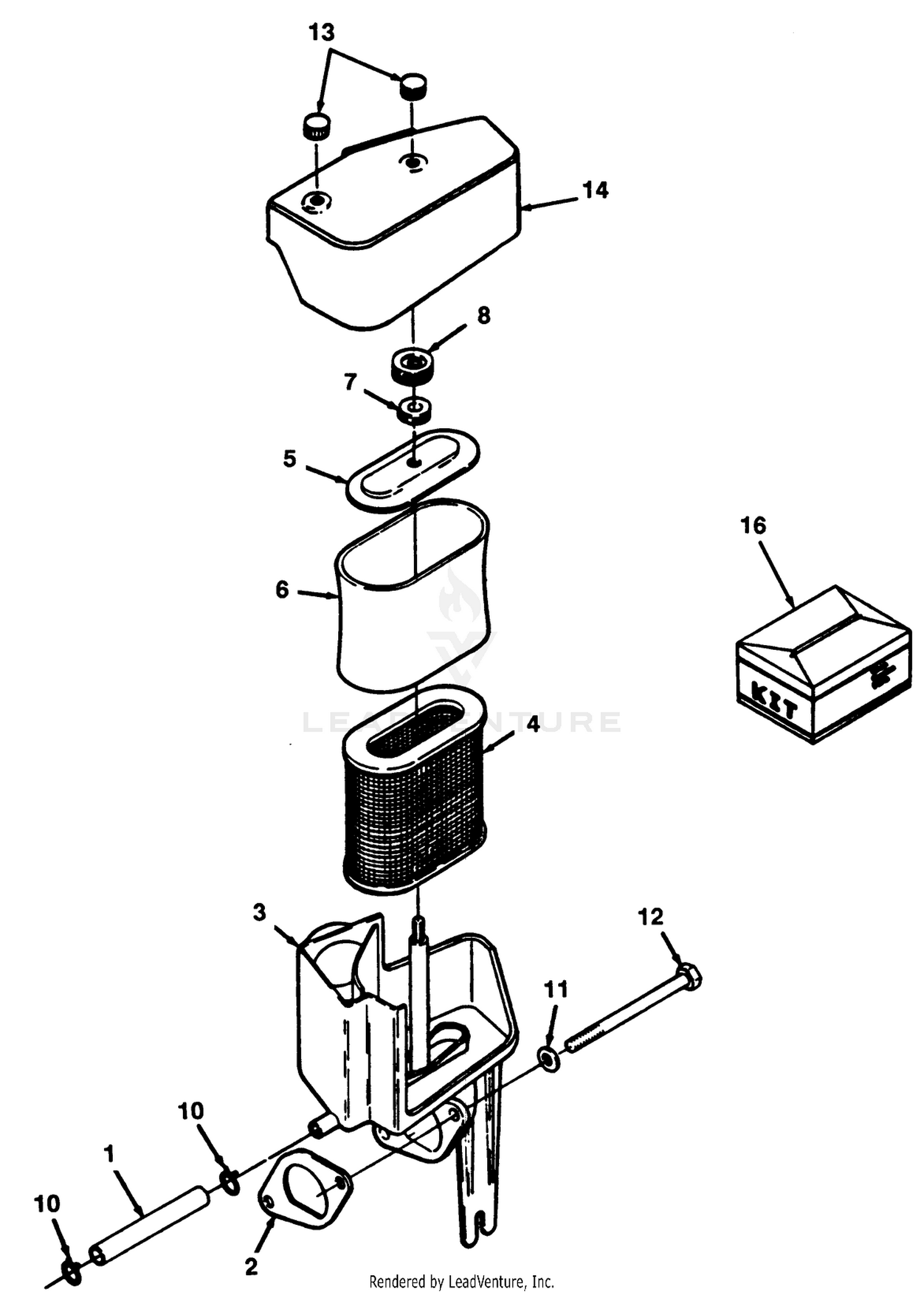 12.5hp Engine Air Cleaner Assembly