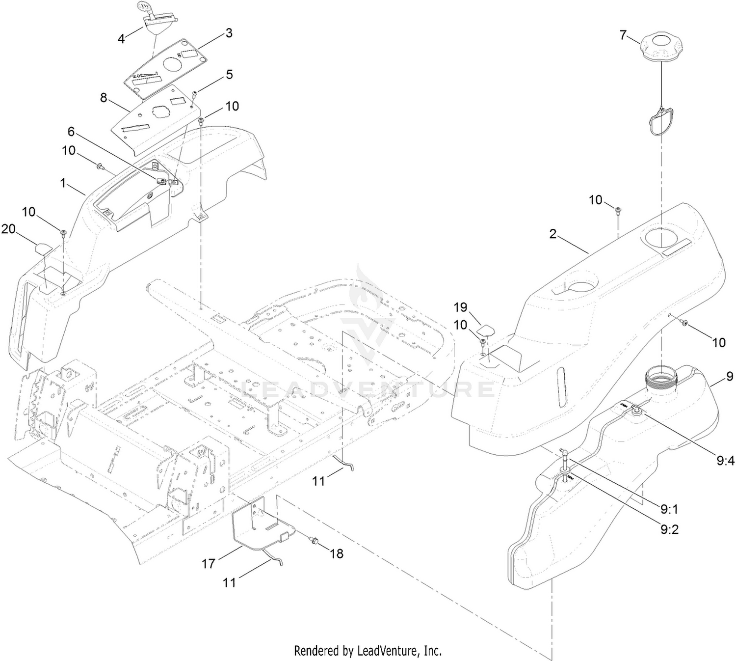 Body Styling and Fuel Pod Assembly