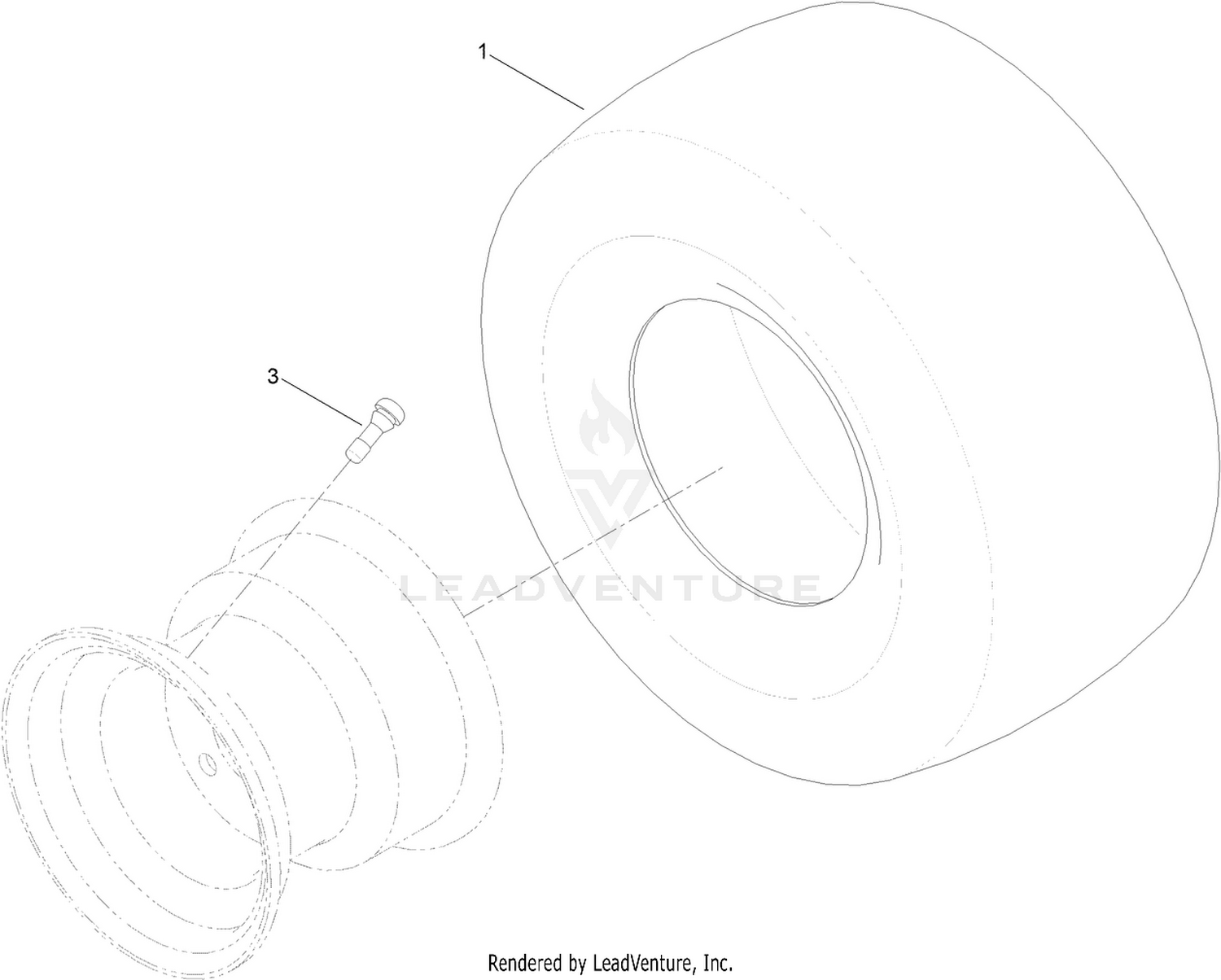 4 PLY Wheel and Tire ASM No. 119-8908