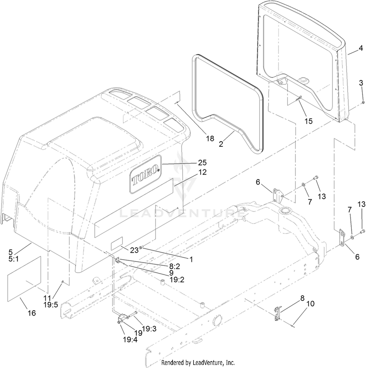 Hood and Screen Assembly
