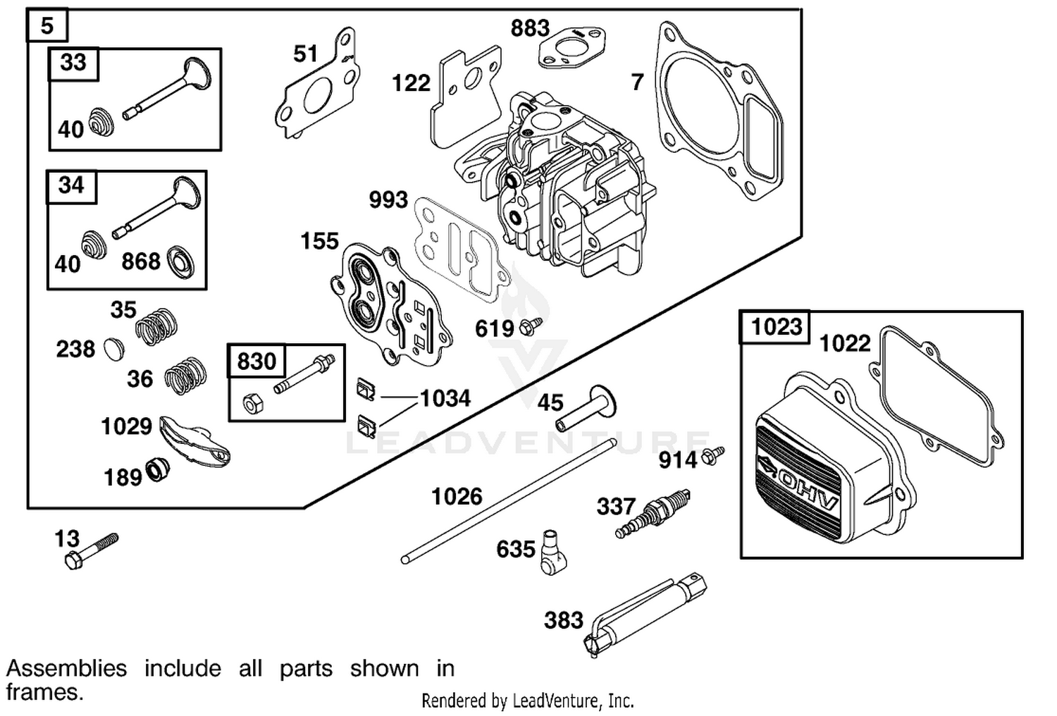 Engine Briggs  Stratton Model 122602-0150-E1 2