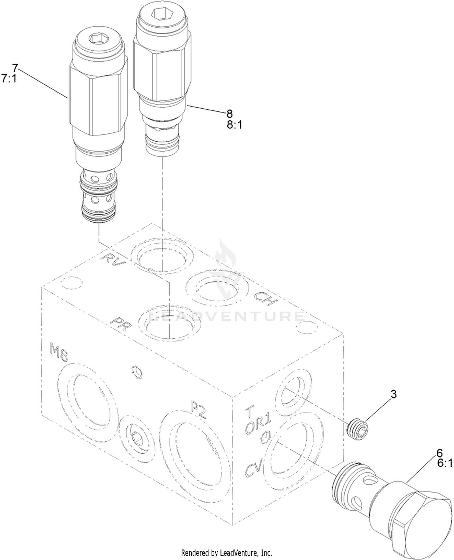 Traction Manifold Assembly No. 136-3341