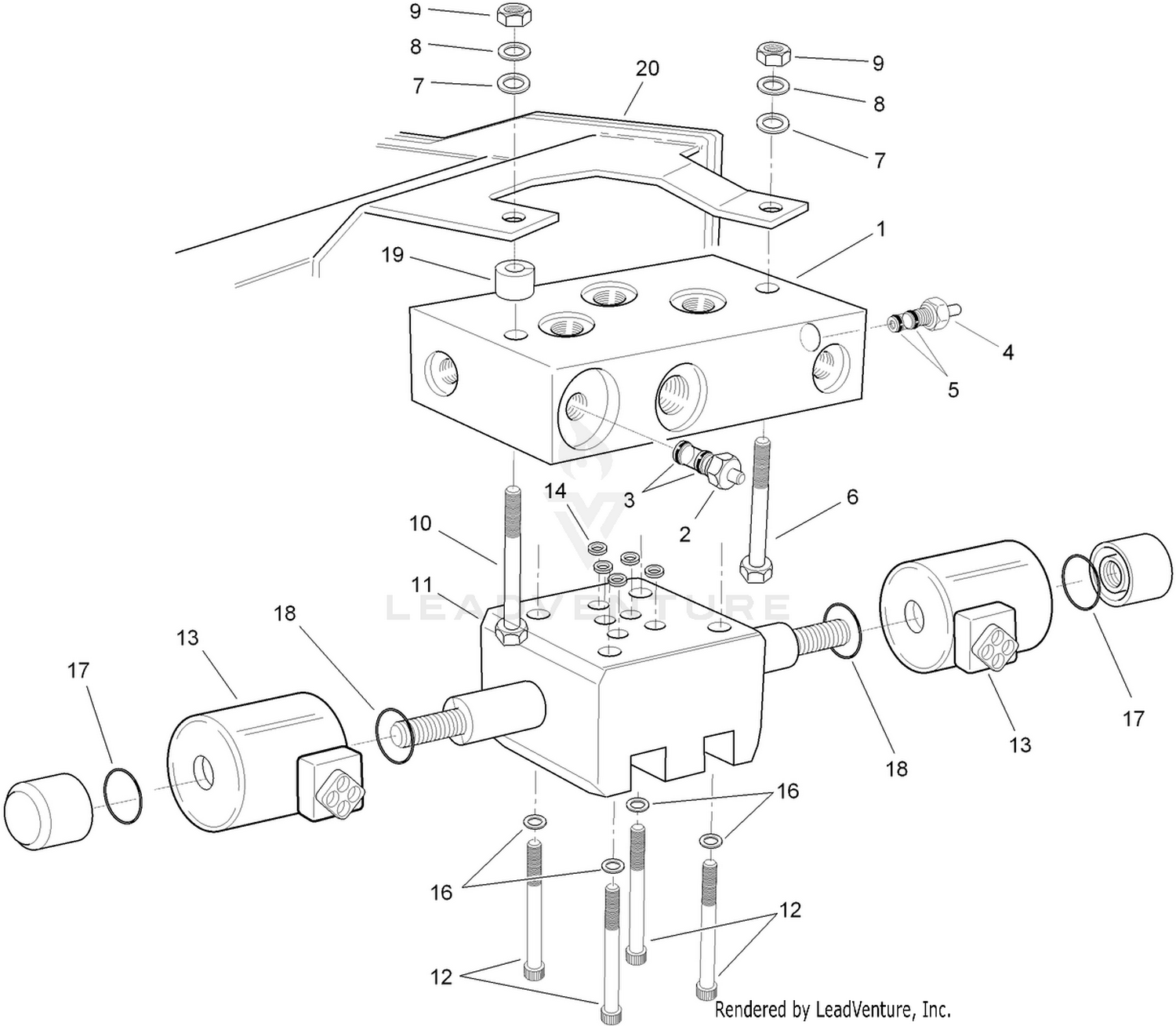 Cutter Sub Plate / Control Valve