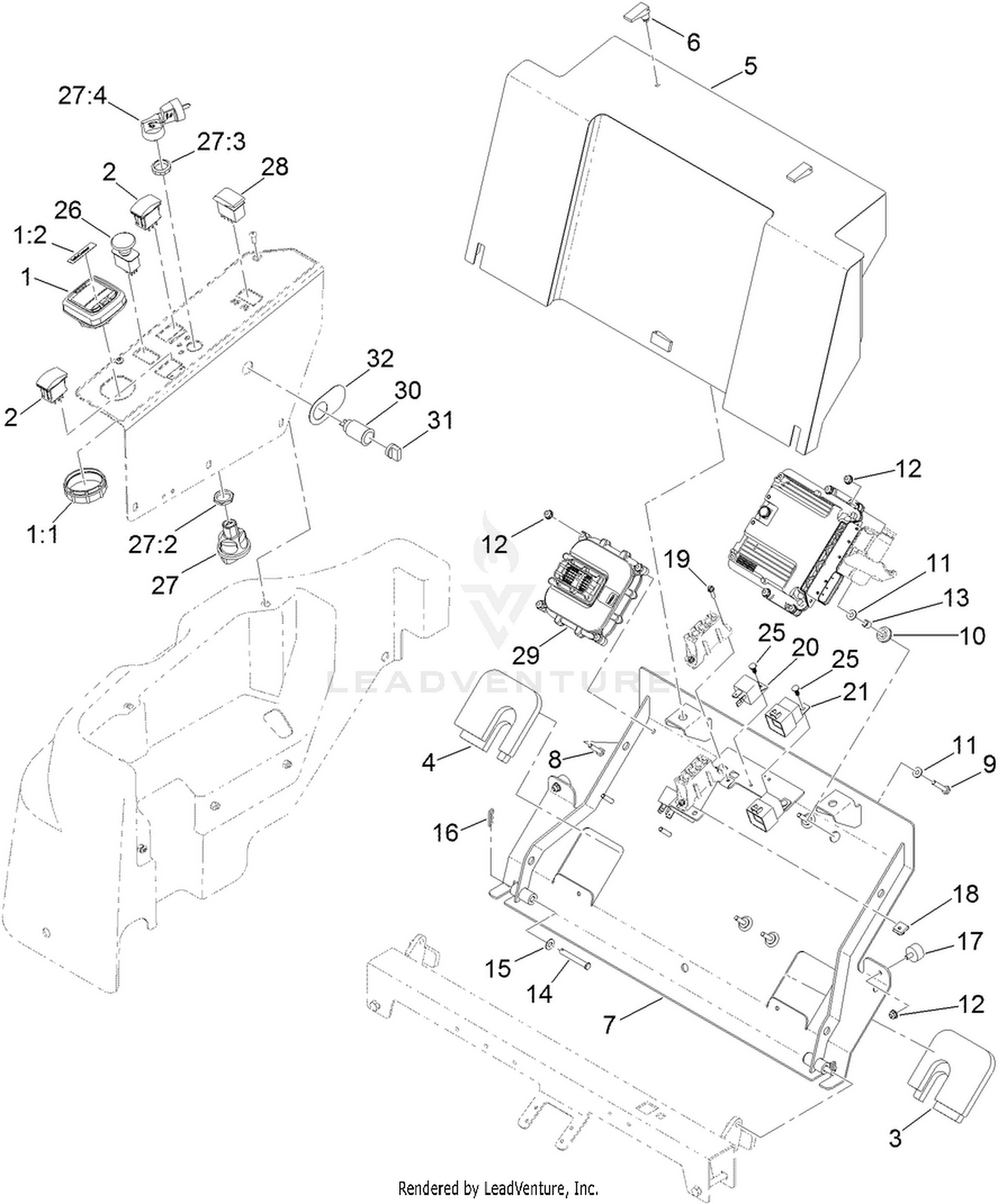 4 Wheel Drive Module Control and Relay Assembly