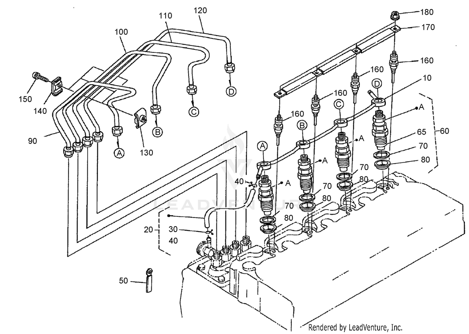 Nozzle Holder and Glow Plug Assembly