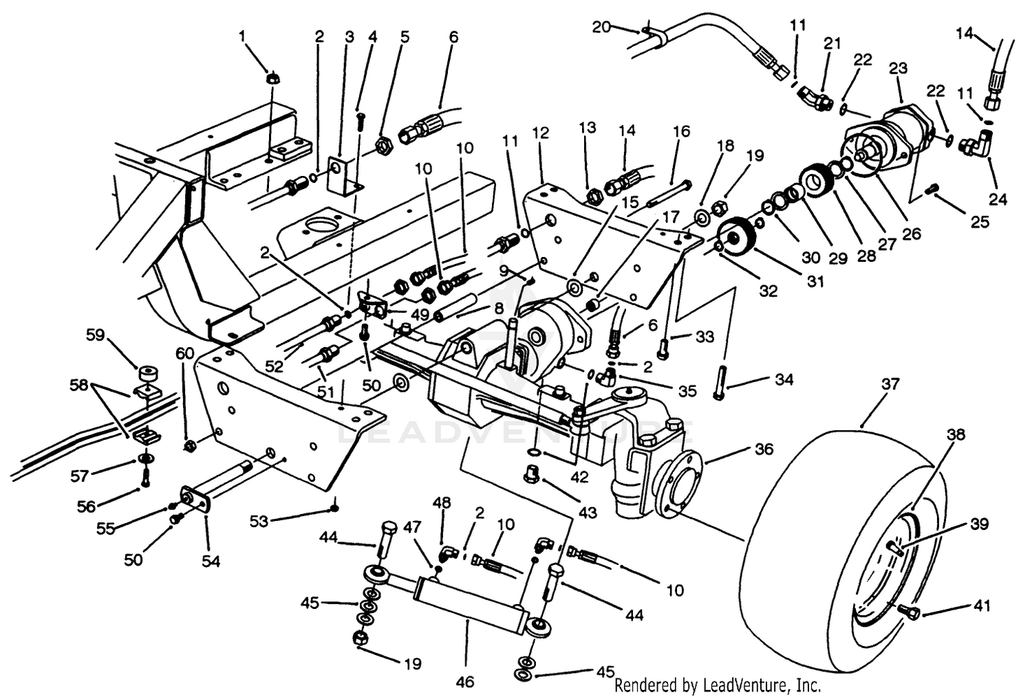 Rear Axle Assembly (model No. 30455)