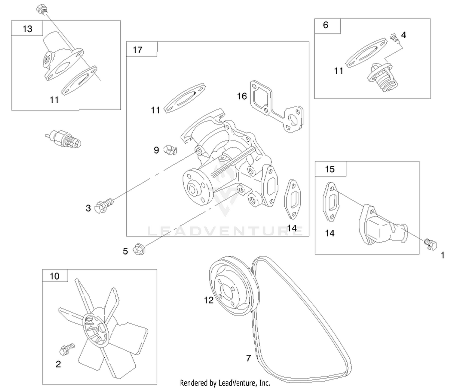 Engine Assembly (serial No. 99000001-9900130)(model 73590) 9
