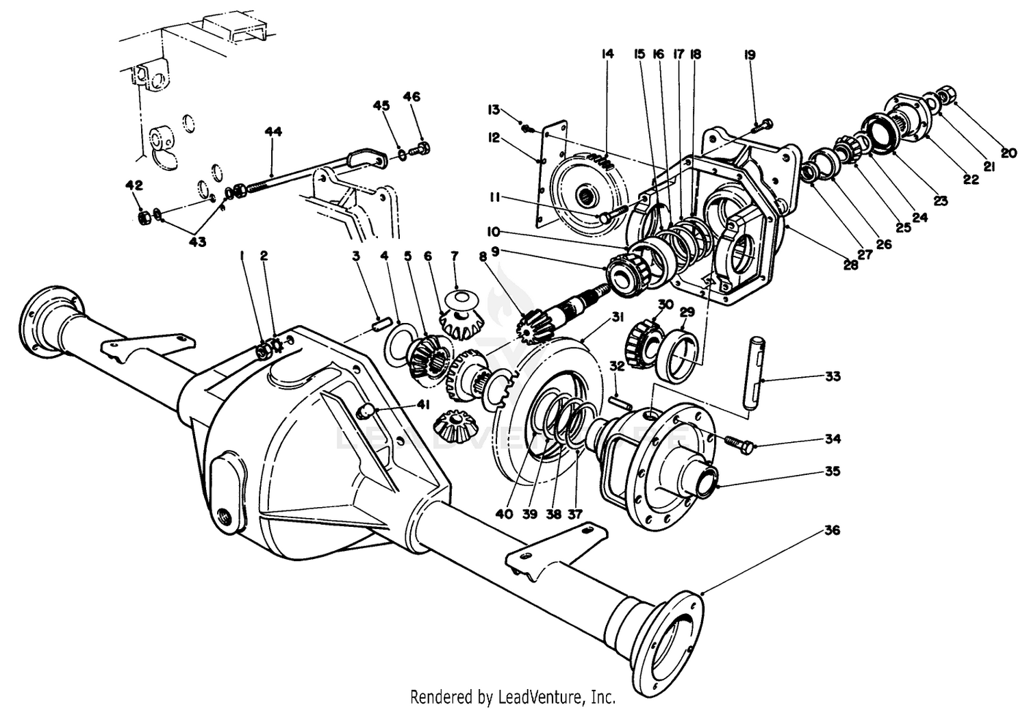 Front Axle Assembly No. 71-4390