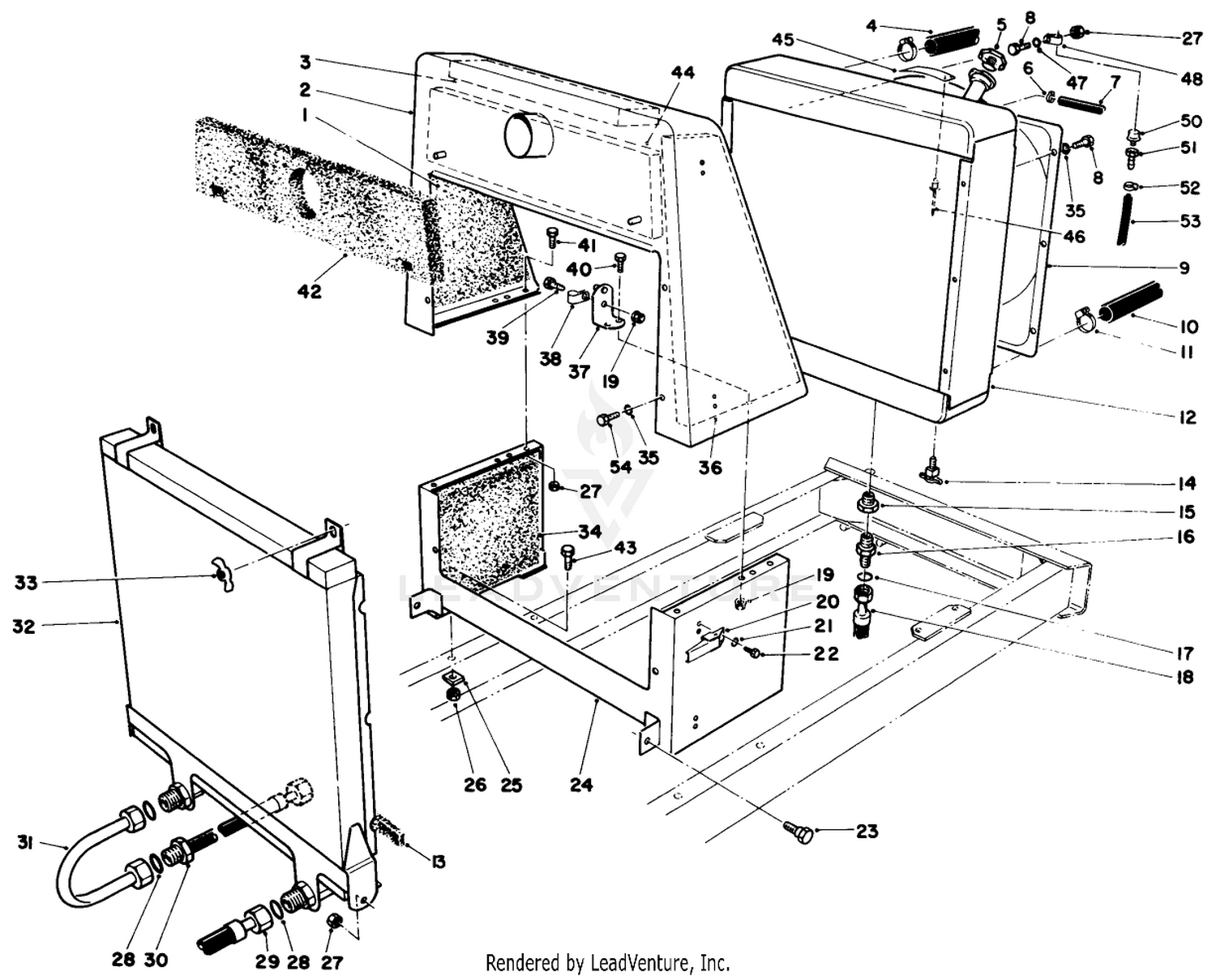 Radiator  Oil Cooler Assembly