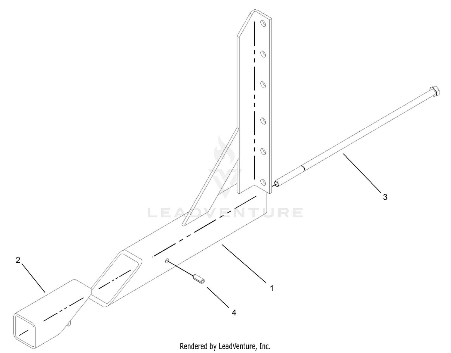Left Hand Boom Mount Assembly