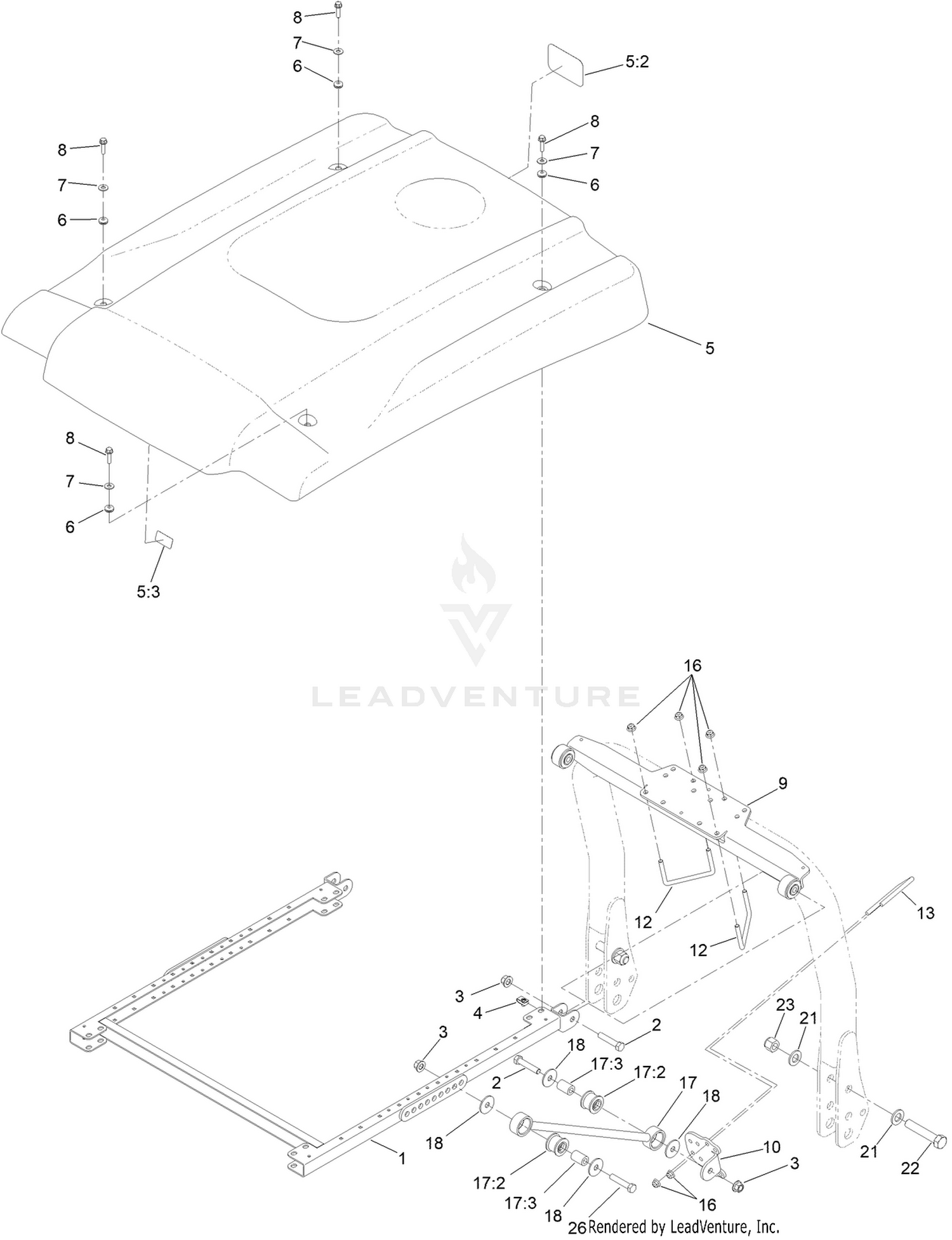 Groundsmaster 4000/4100 Sunshade Assembly