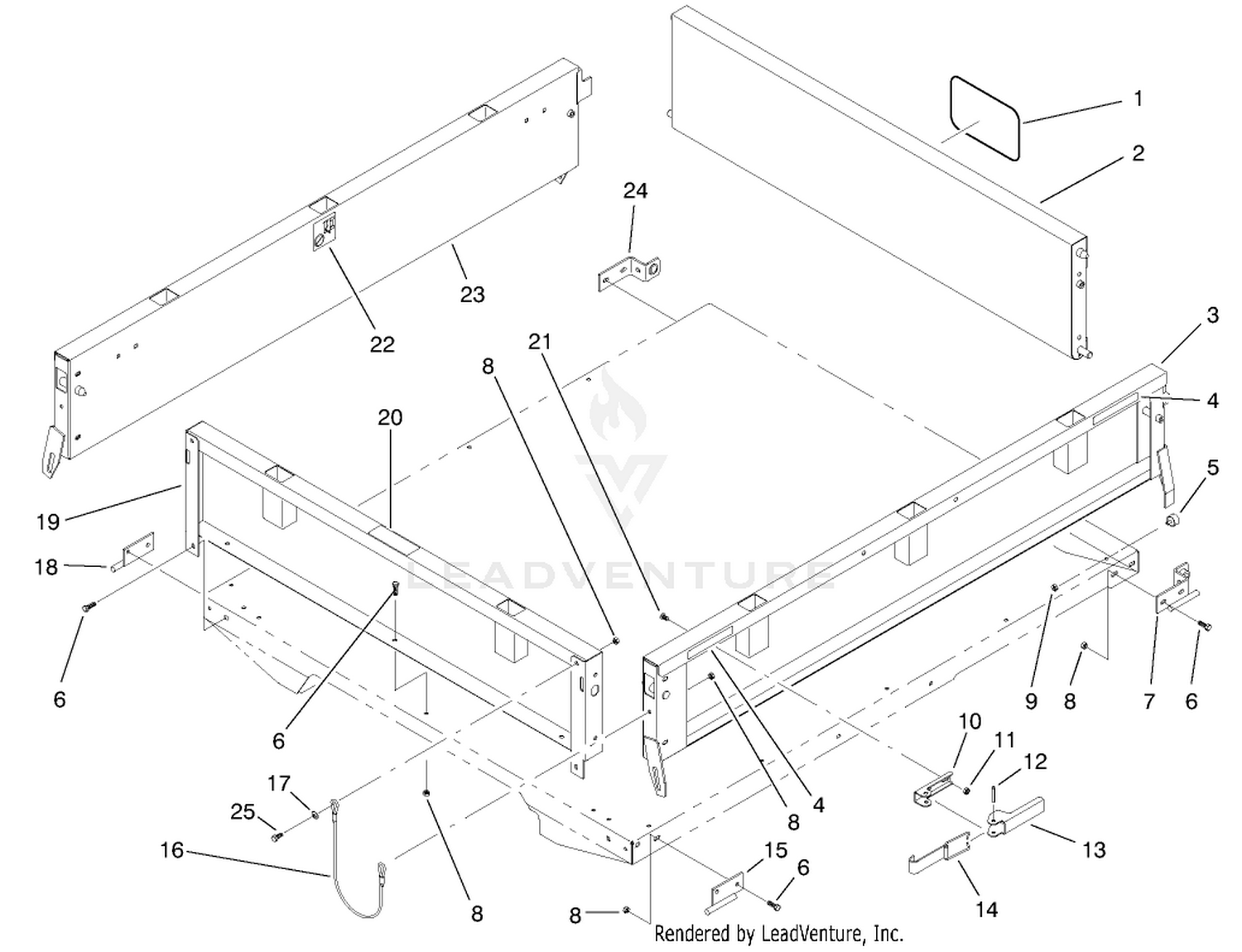 Fold Down Side Assembly