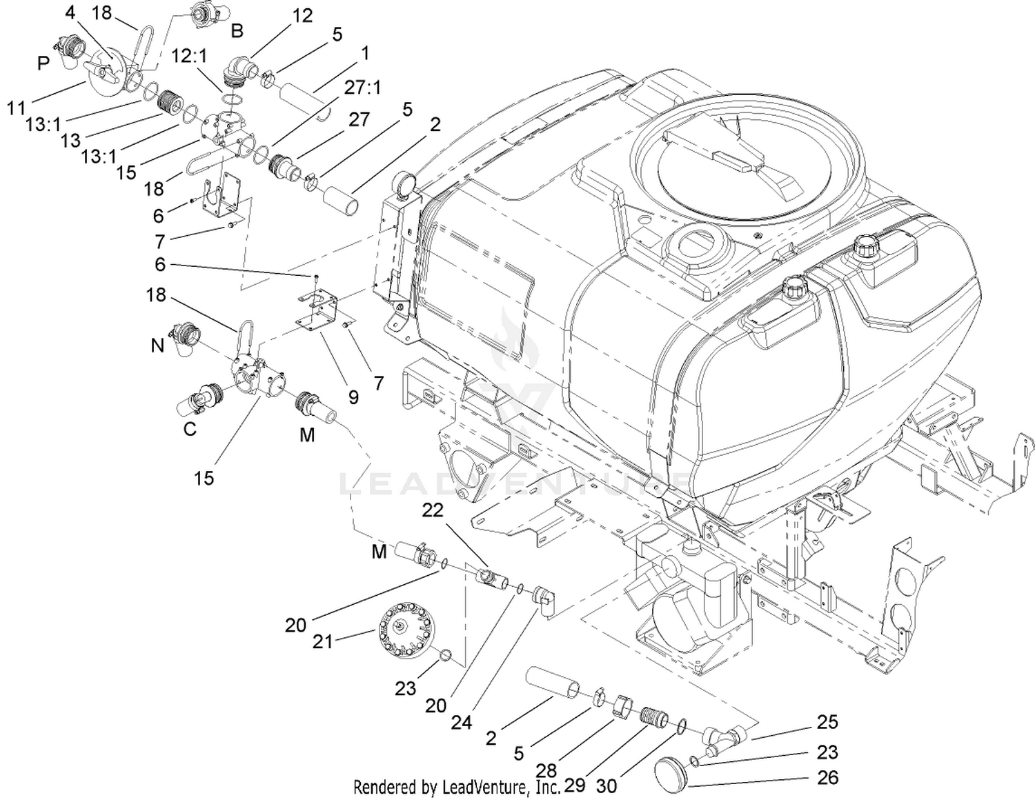 Sprayer Component Assembly No.1