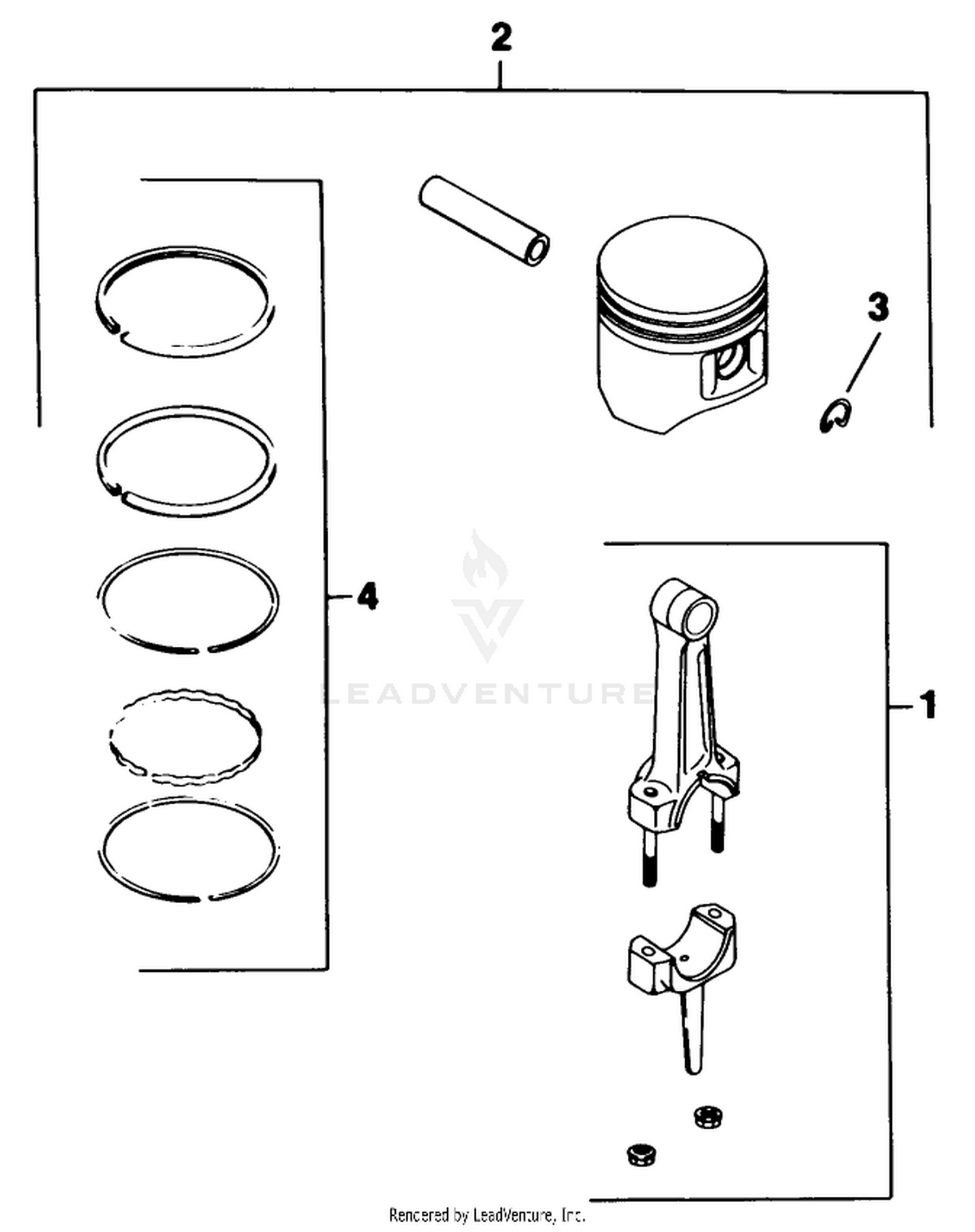 Piston  Rod-Engine Model No. M8t Type 301590
