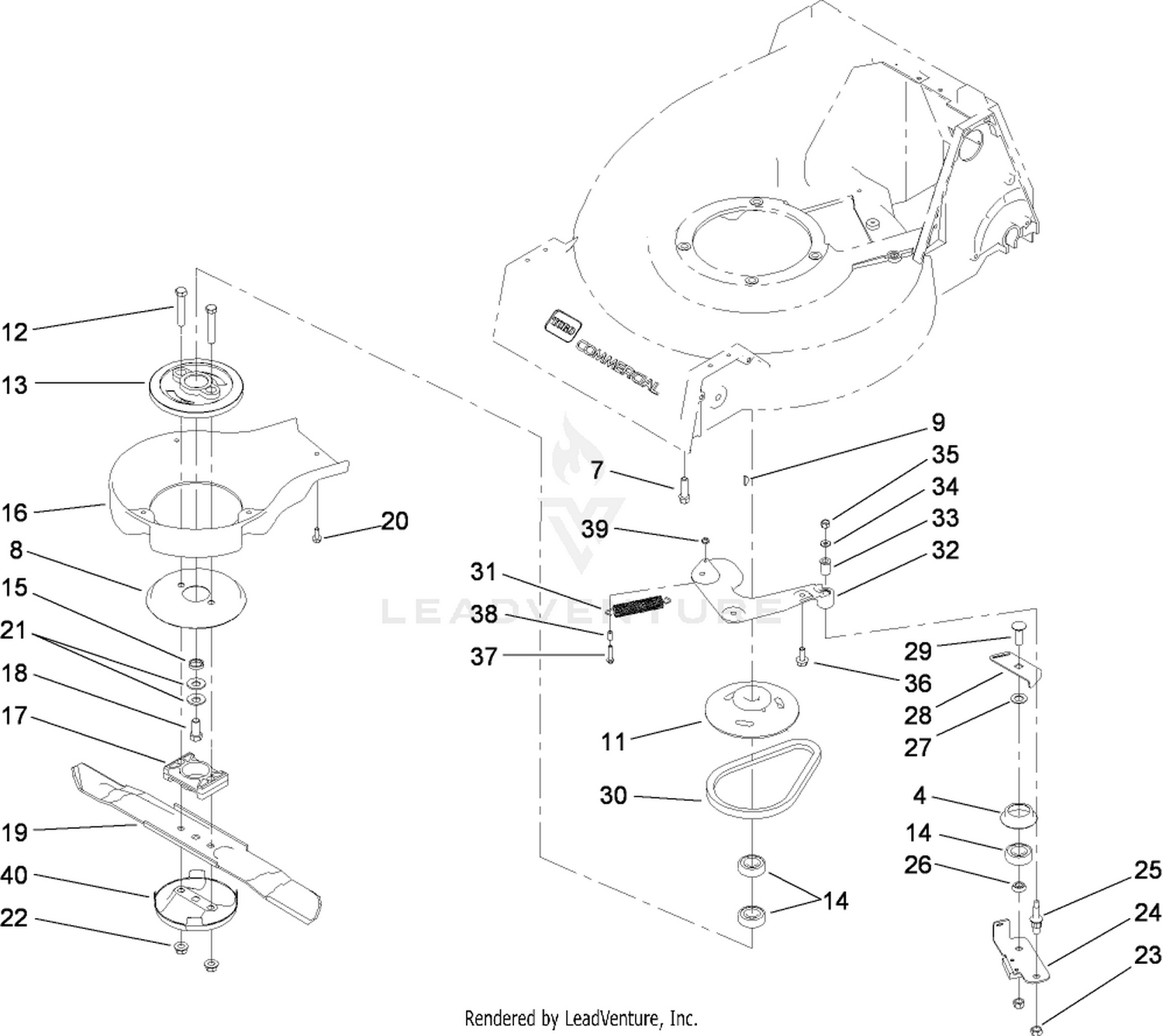 Blade Brake Clutch Assembly