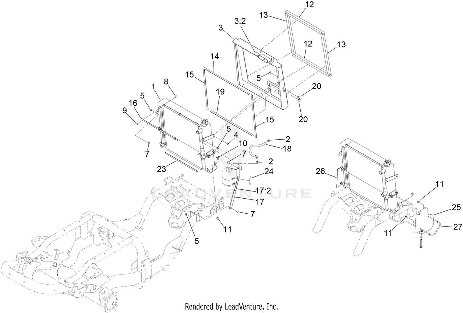 Radiator and Cooler Assembly