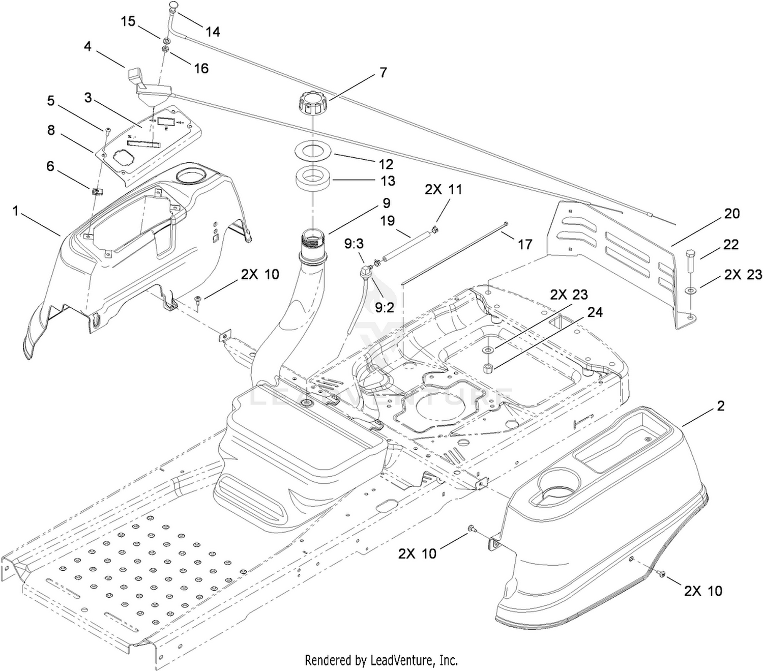 Fuel Delivery and Body Styling Assembly