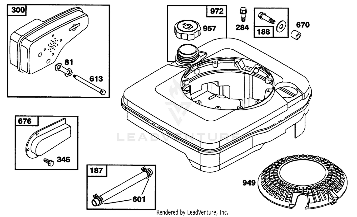 Engine Briggs  Stratton Model 122702-3171-01 7