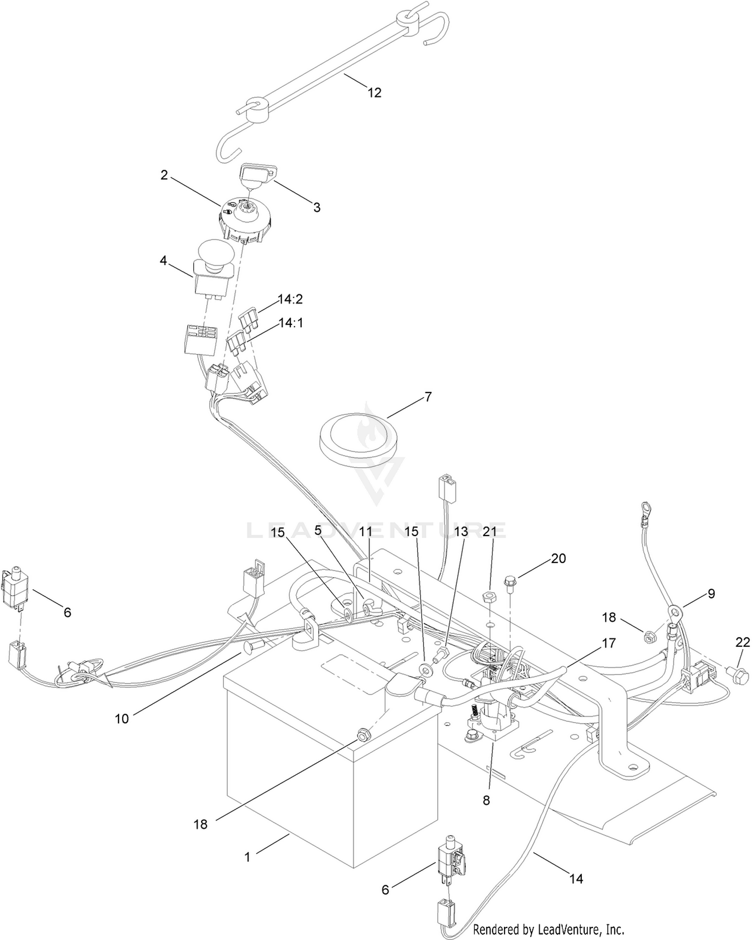 Battery and Electrical Assembly