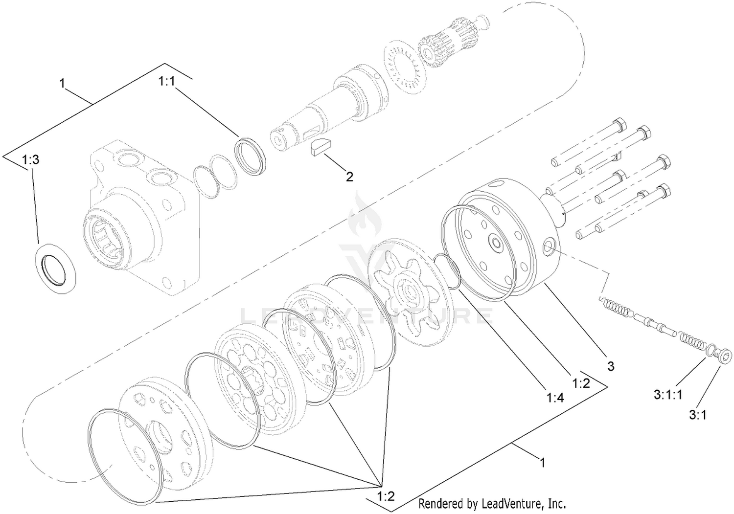 Hydraulic Motor Assembly No. 108-2947