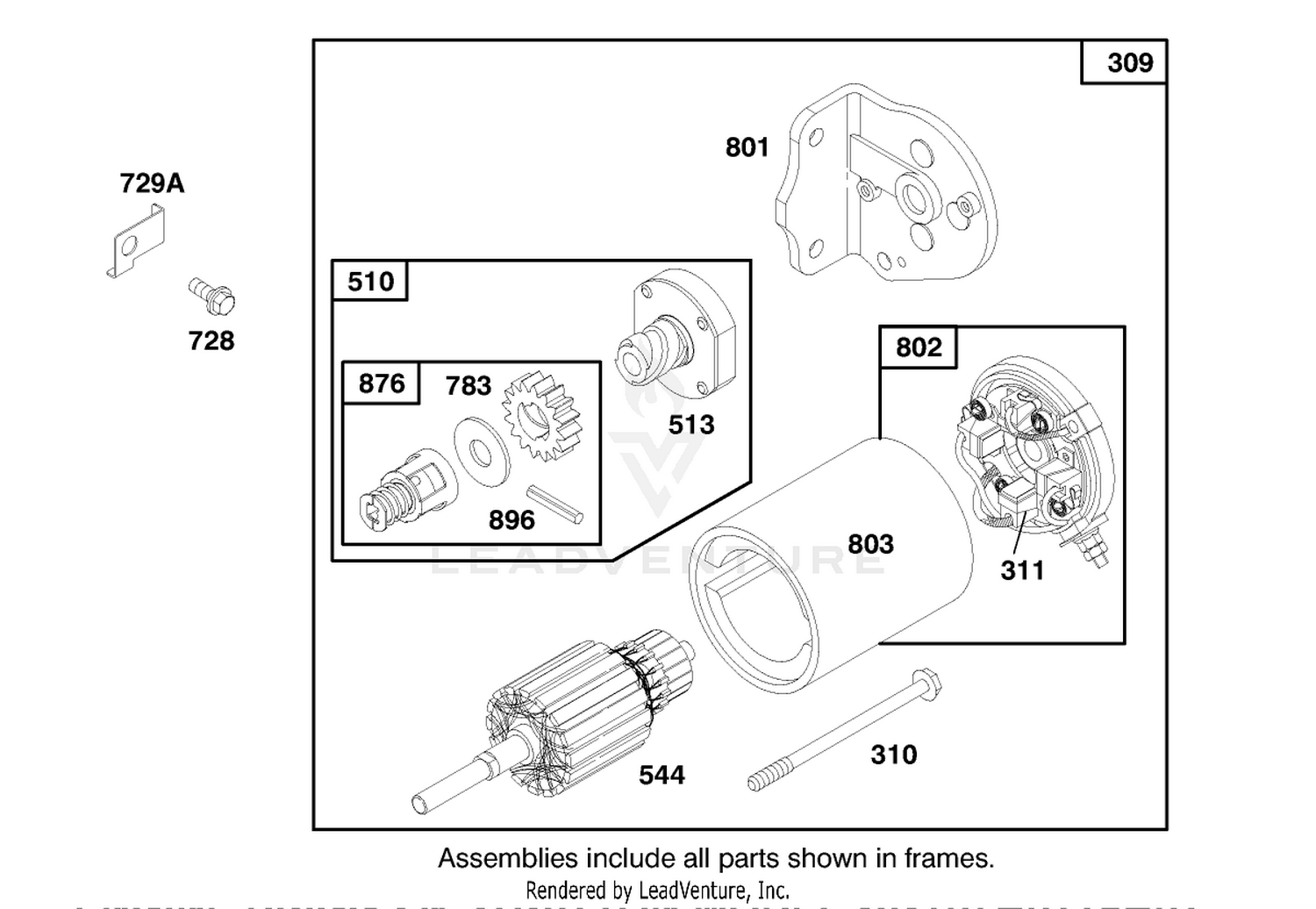 Engine Briggs  Stratton Model 282707-0119-01 7