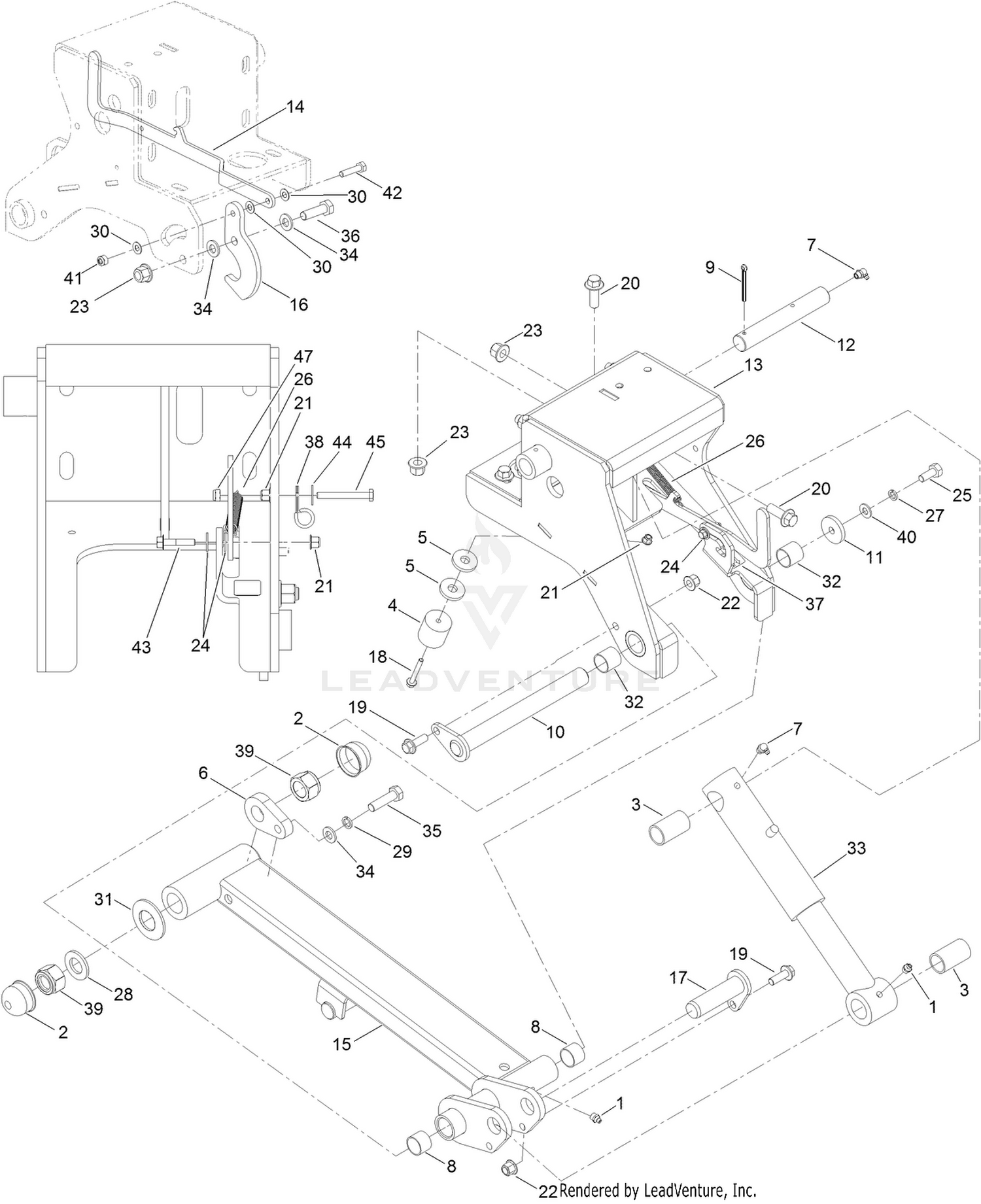 Centre Arm Assembly