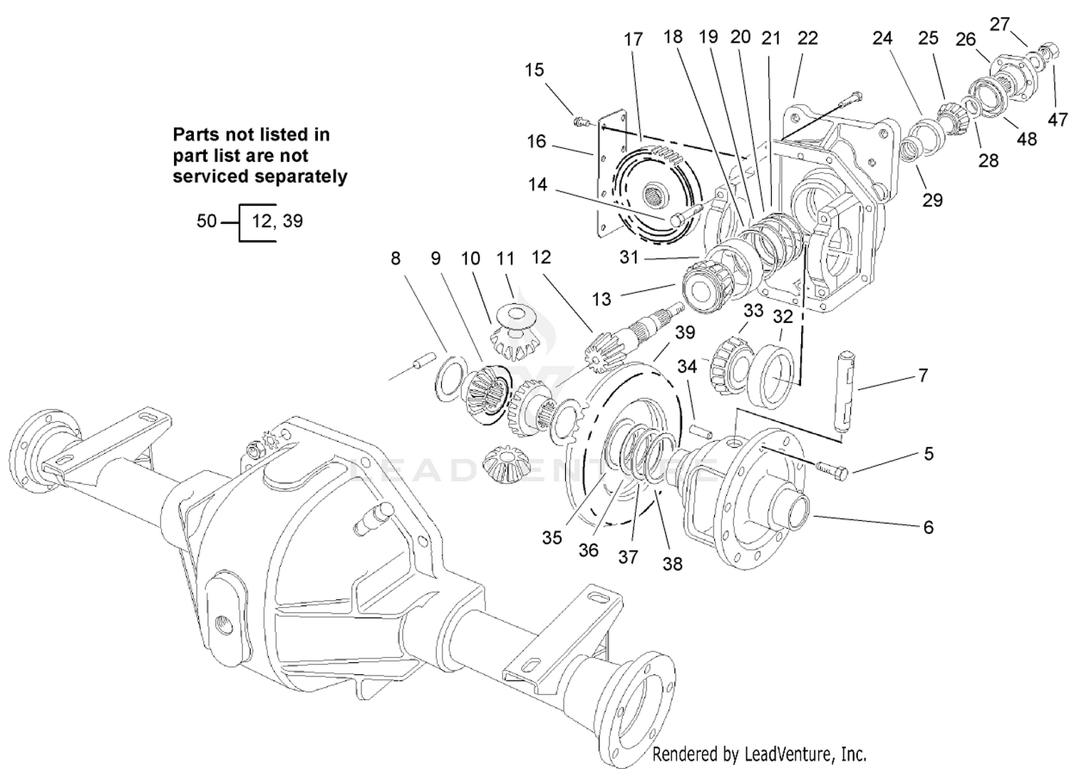 Differential Carrier Assembly No. 92-4907