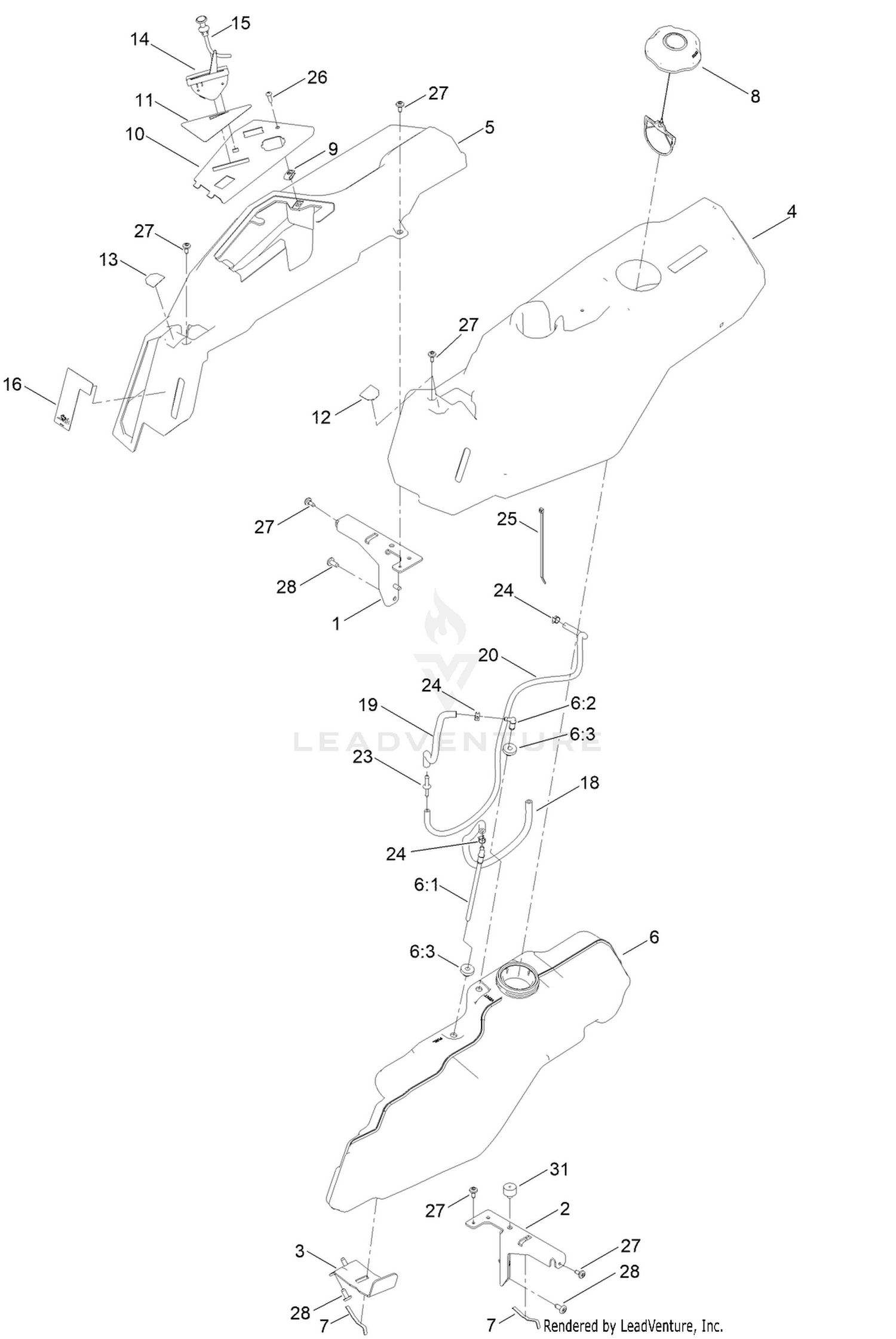 Body Styling and Fuel Pod Assembly