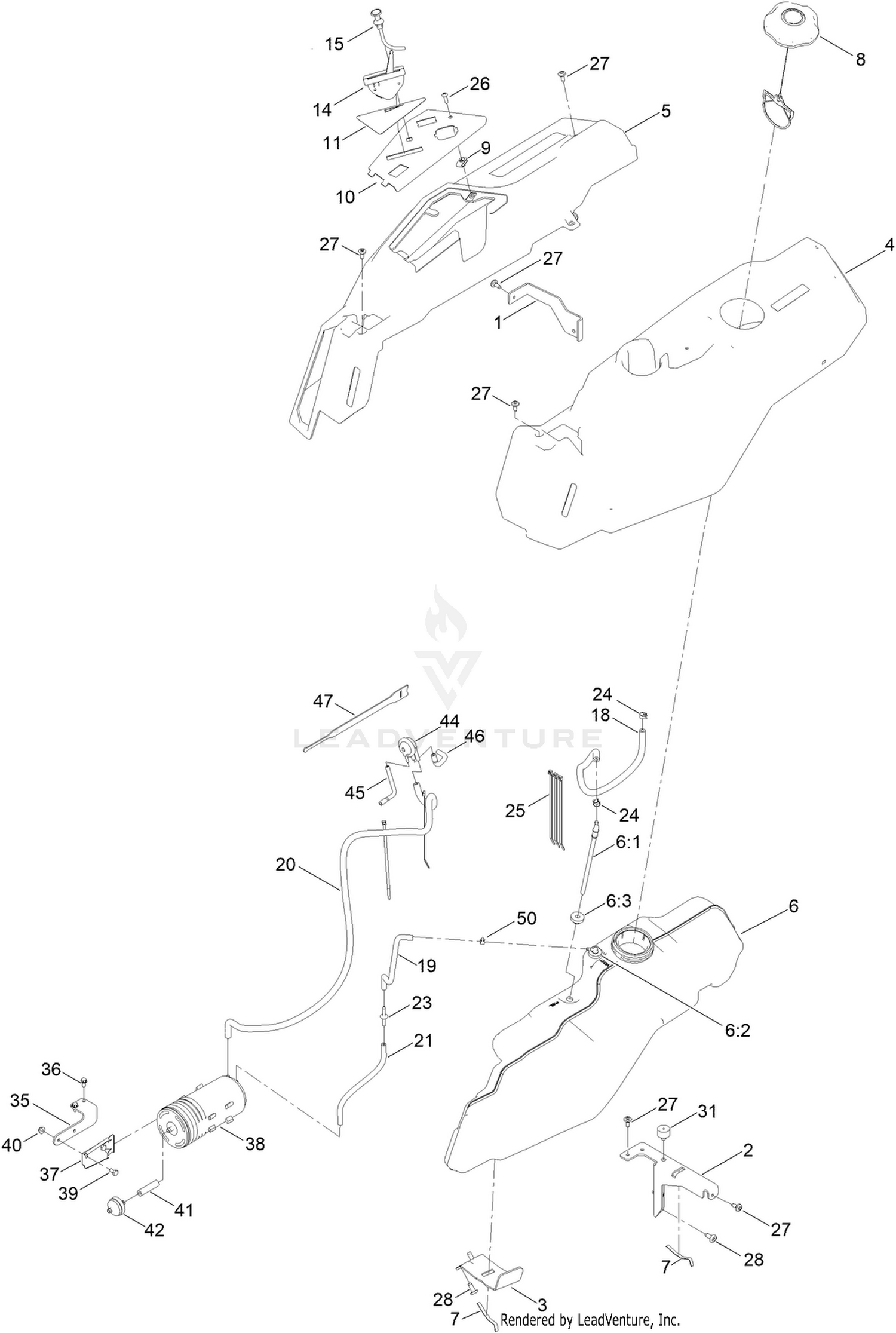 Fuel Pod and Body Styling Assembly