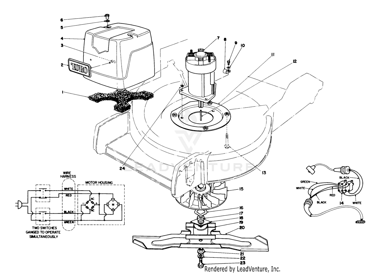 Motor  Blade Assembly