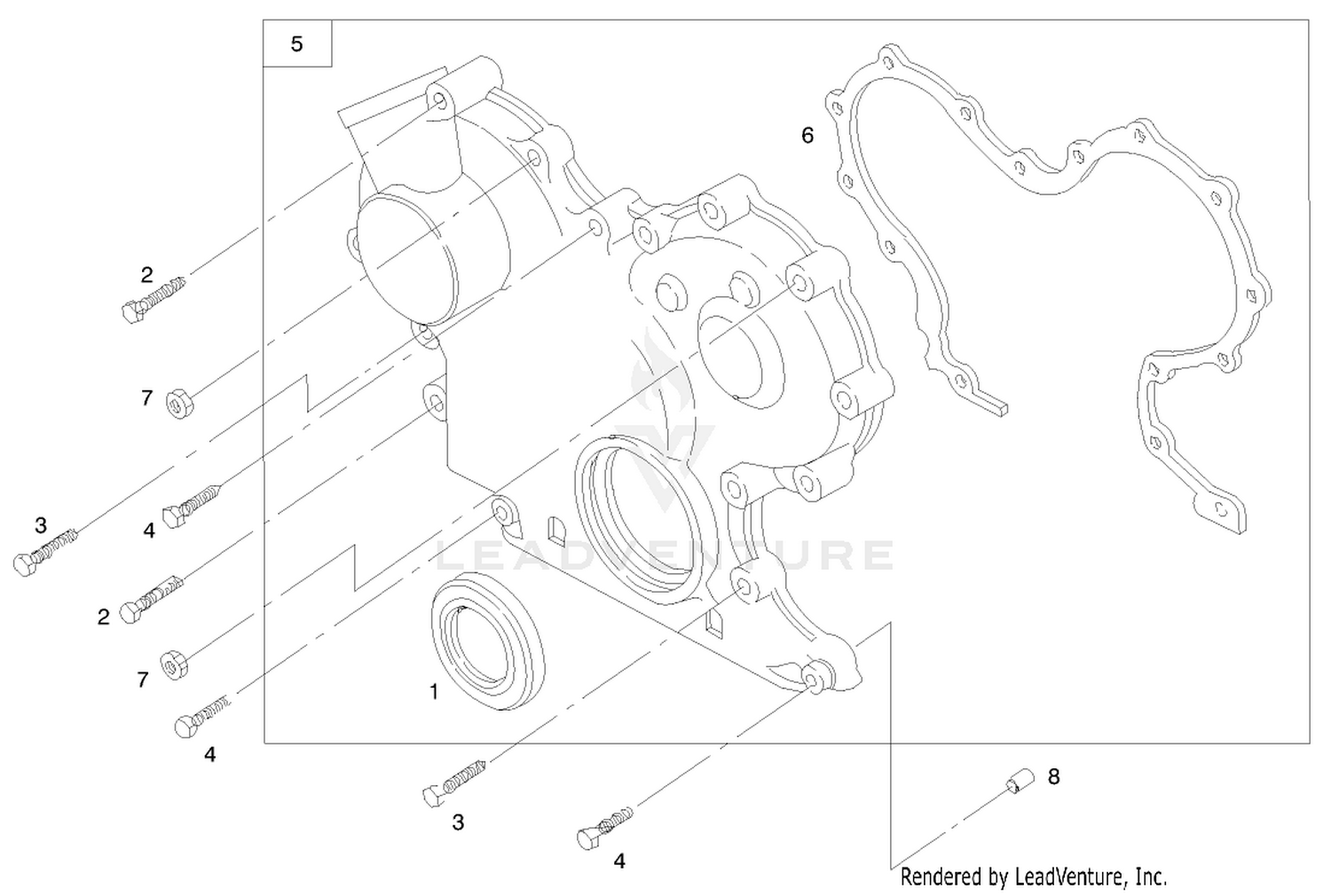 Engine Assembly (serial No. 99000001-9900130)(model 73590) 7