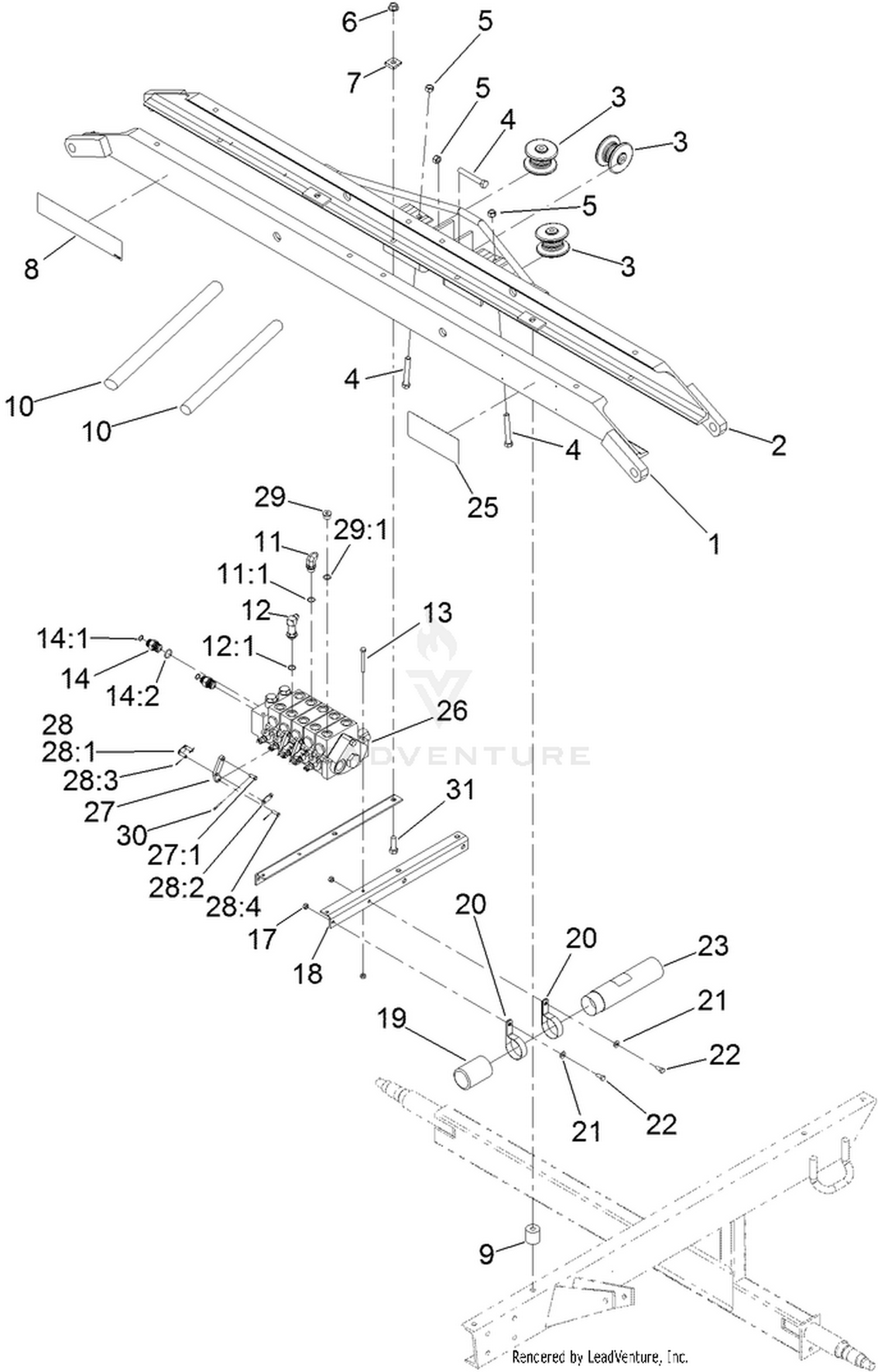 Front Cross Channel Assembly