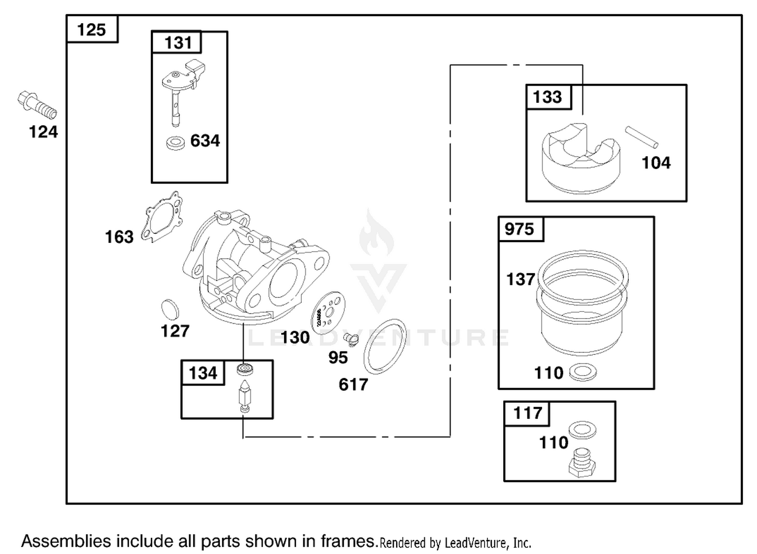 Engine Briggs  Stratton Model 12h807-1760-E1 (model No. 20021 Serial No. 9940000-9941632) 3