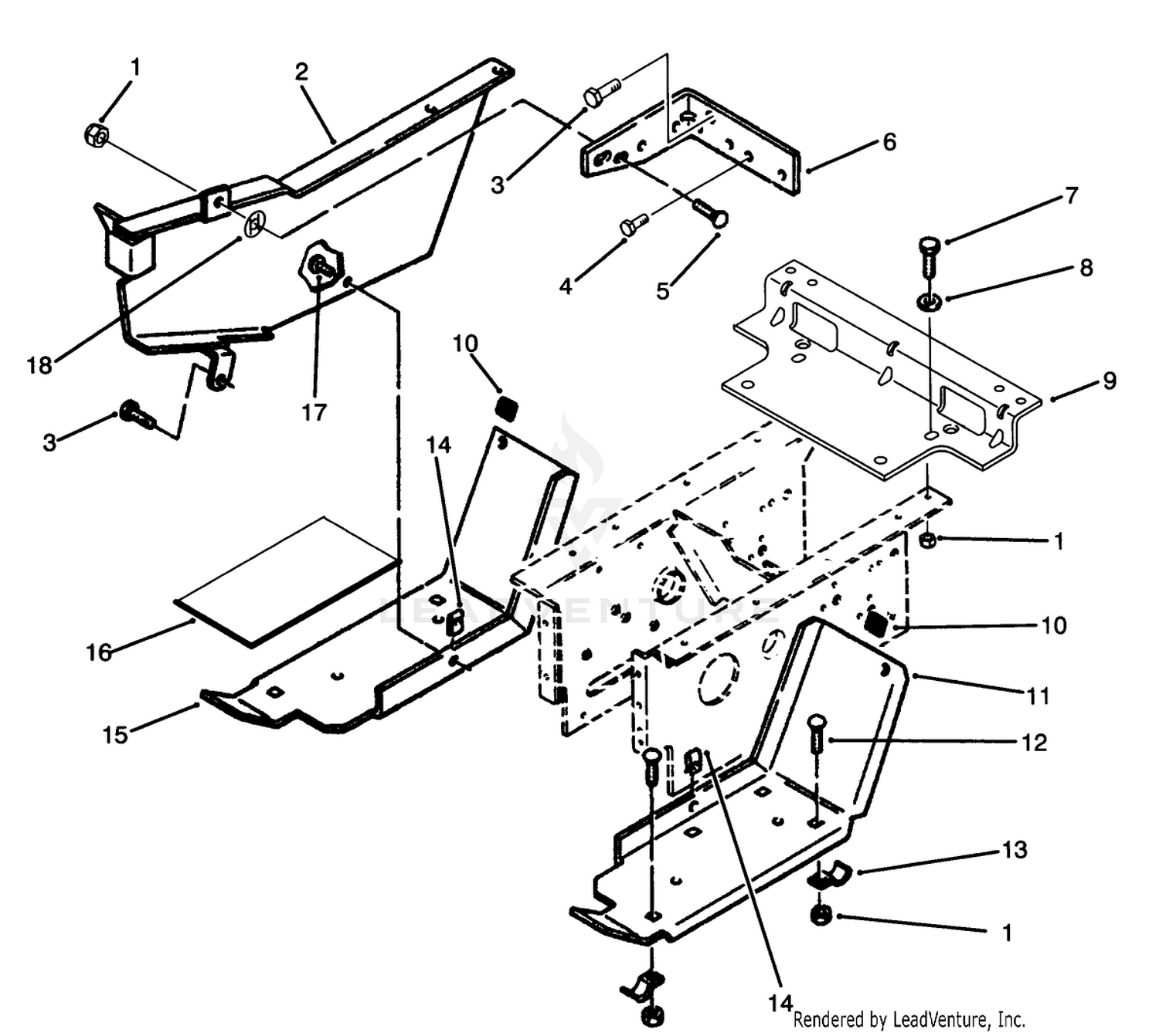 Belt Guard And Footrest Assembly