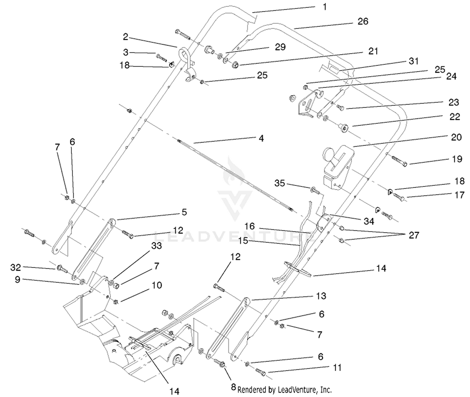 Handle And Controls Assembly